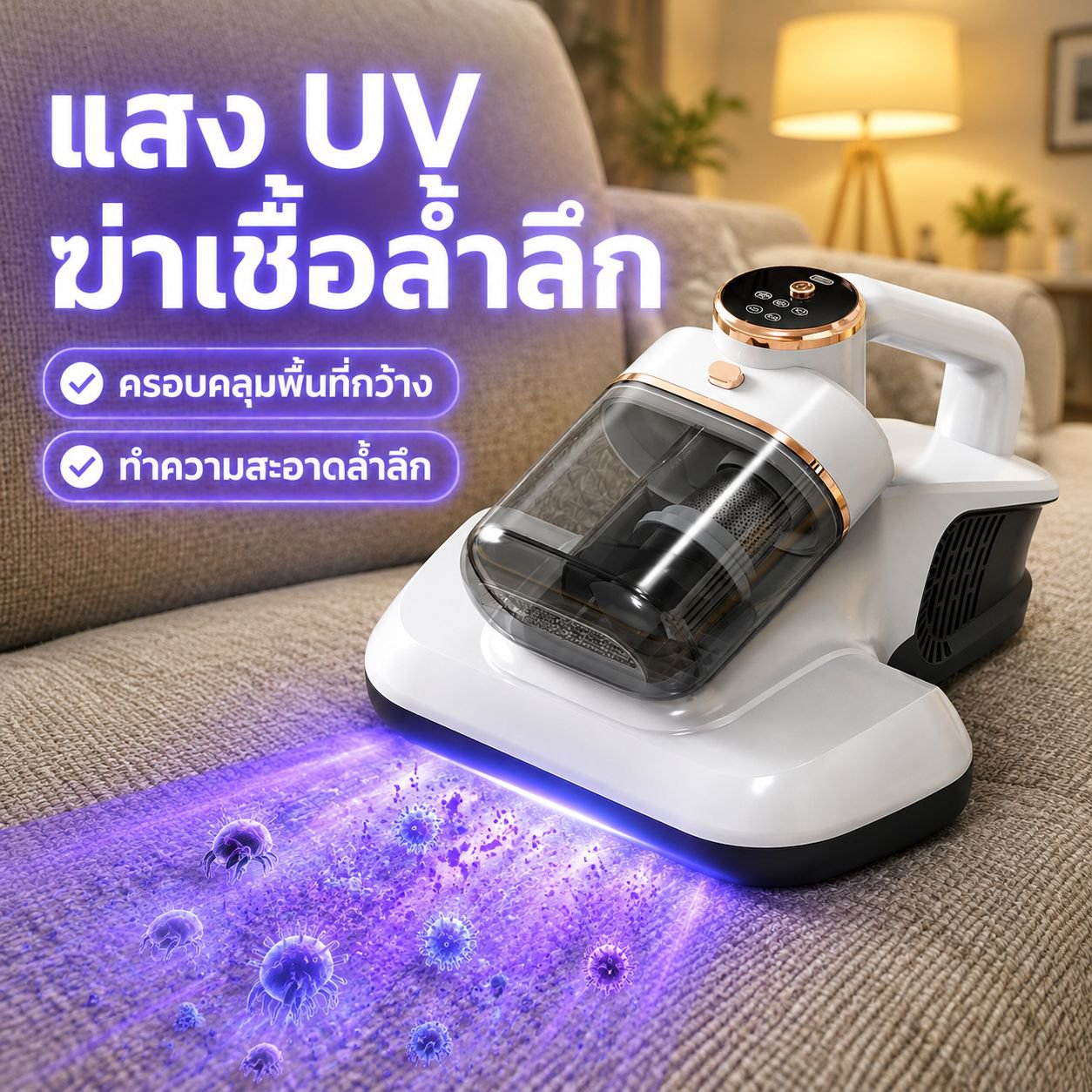 เครื่องดูดฝุ่นมือถือหัวคู่พลังแรง