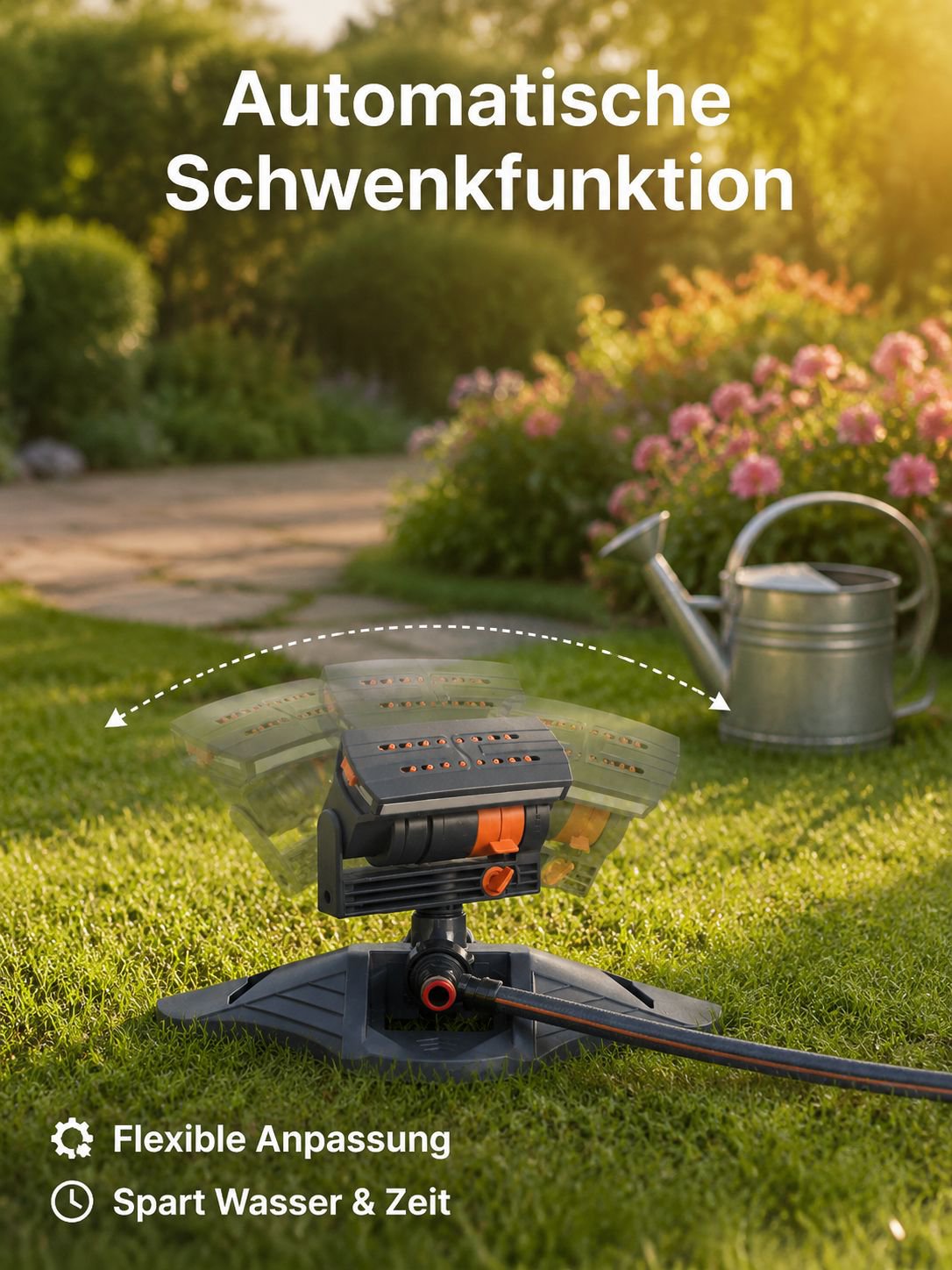 Automatischer Schwenkregner mit Turm-Design