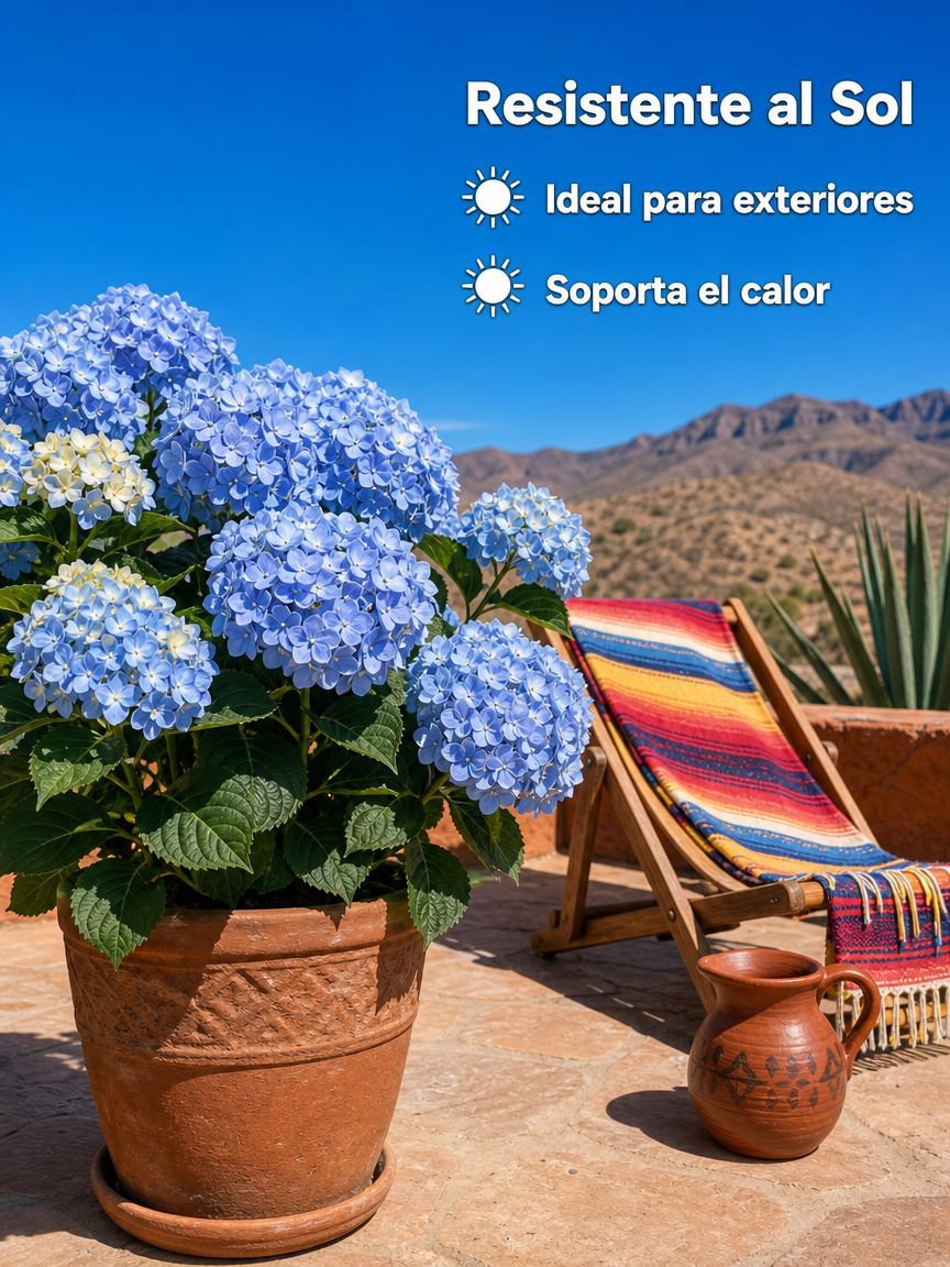Plántulas variadas de hortensia