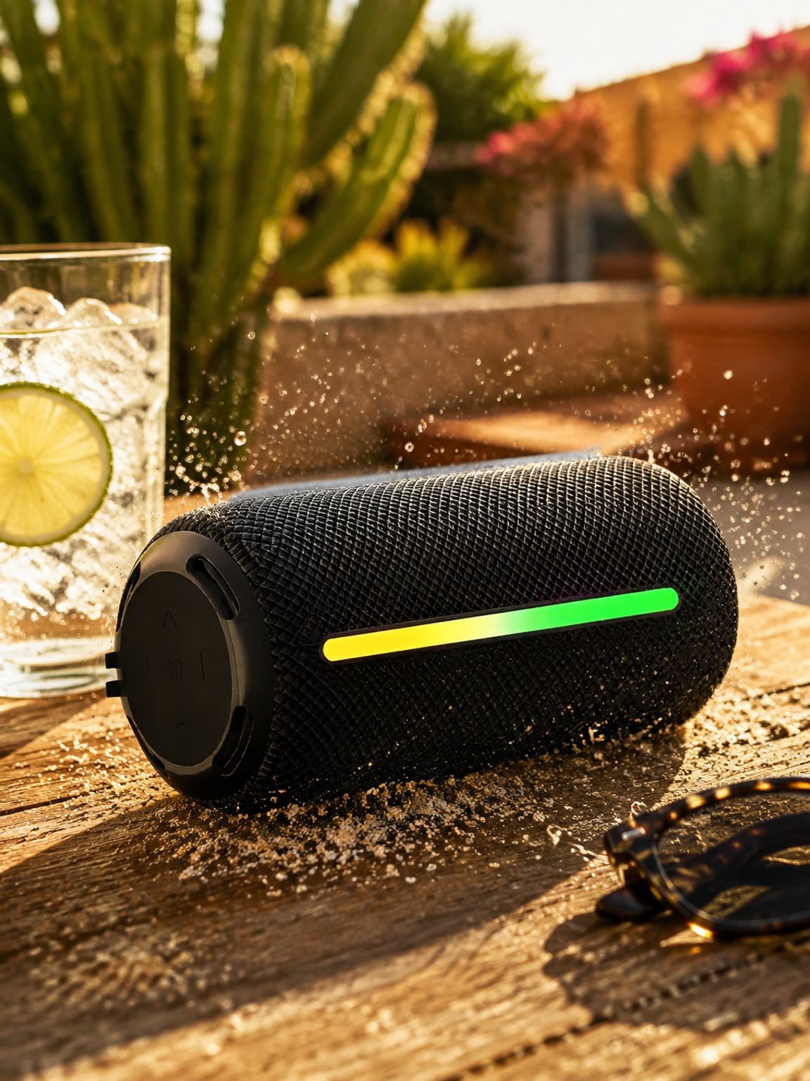 Nuevo altavoz Bluetooth 2025 con alta potencia, portátil, resistente al agua para exteriores y sonid