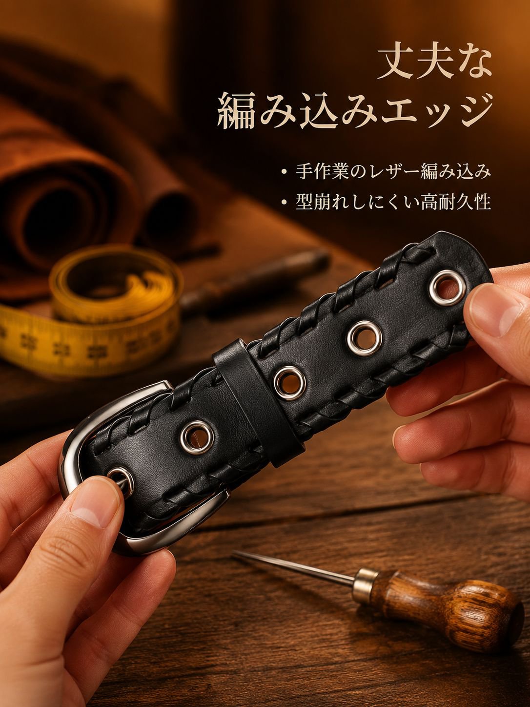 スケルトンスタイルカジュアルベルト