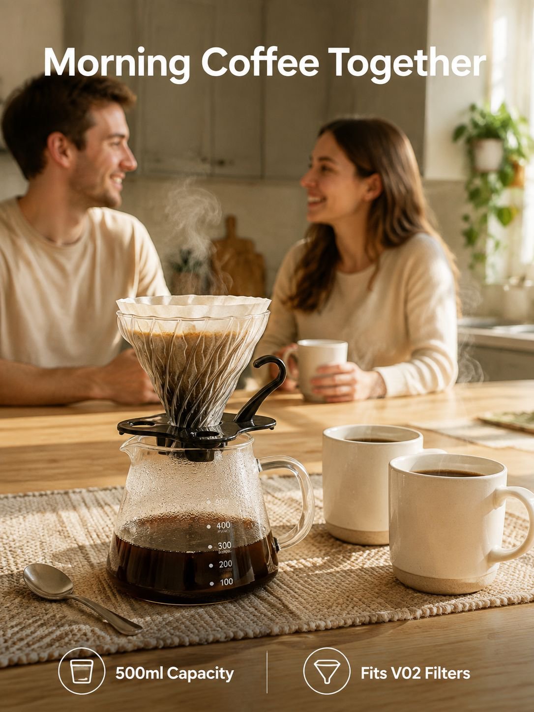 Creative cloud shaped hand brewed coffee set