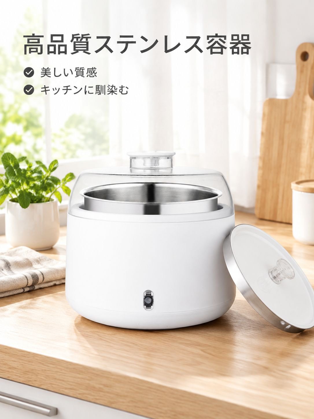 ヨーグルトメーカー用ステンレス製内鍋