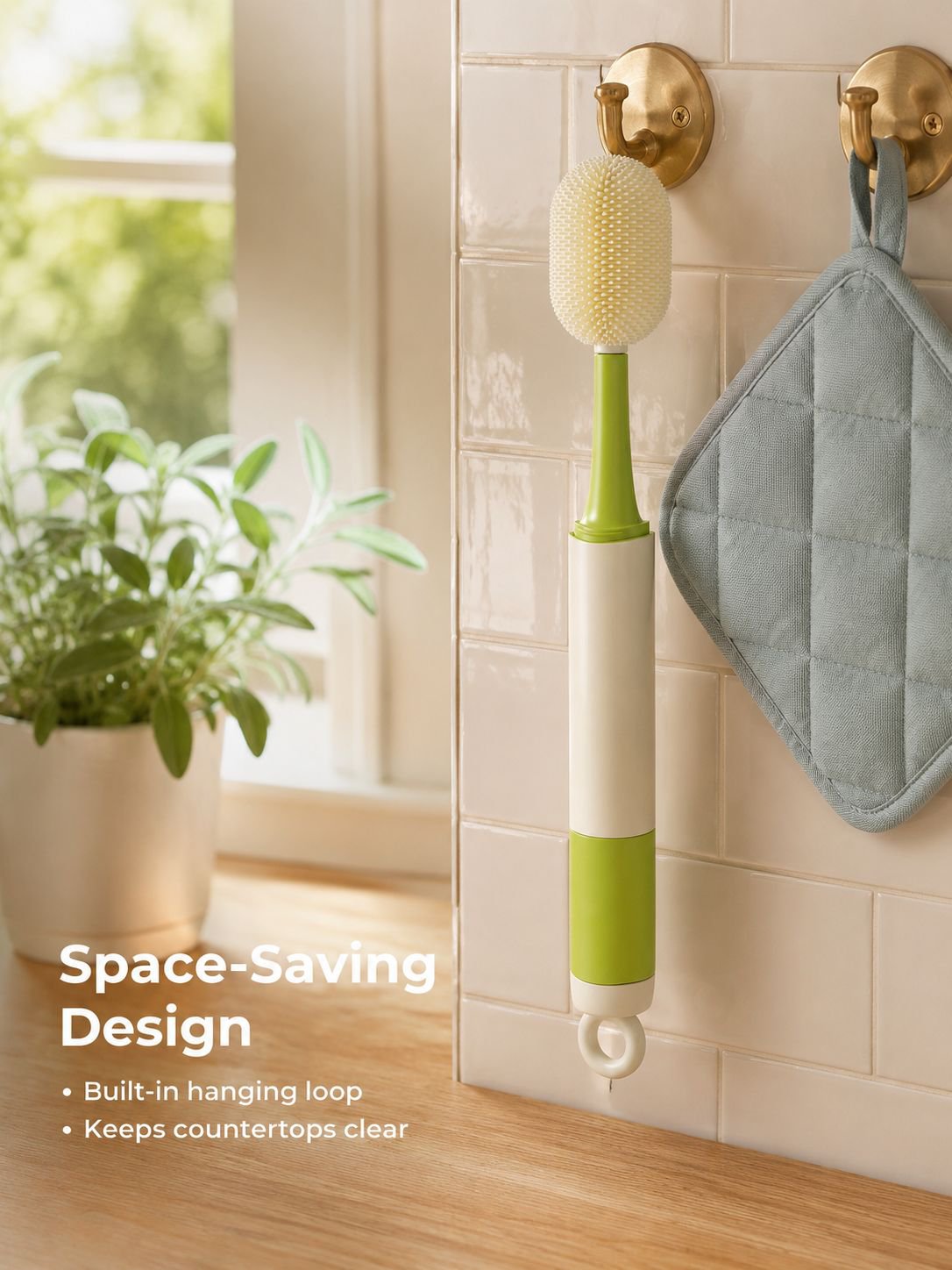 Safe BPA-free baby bottle brush materials