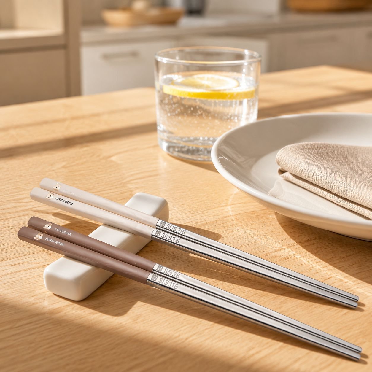 Meal Chopsticks Chopsticks 316 Stainless Steel 304 Food Grade AntiMold Household