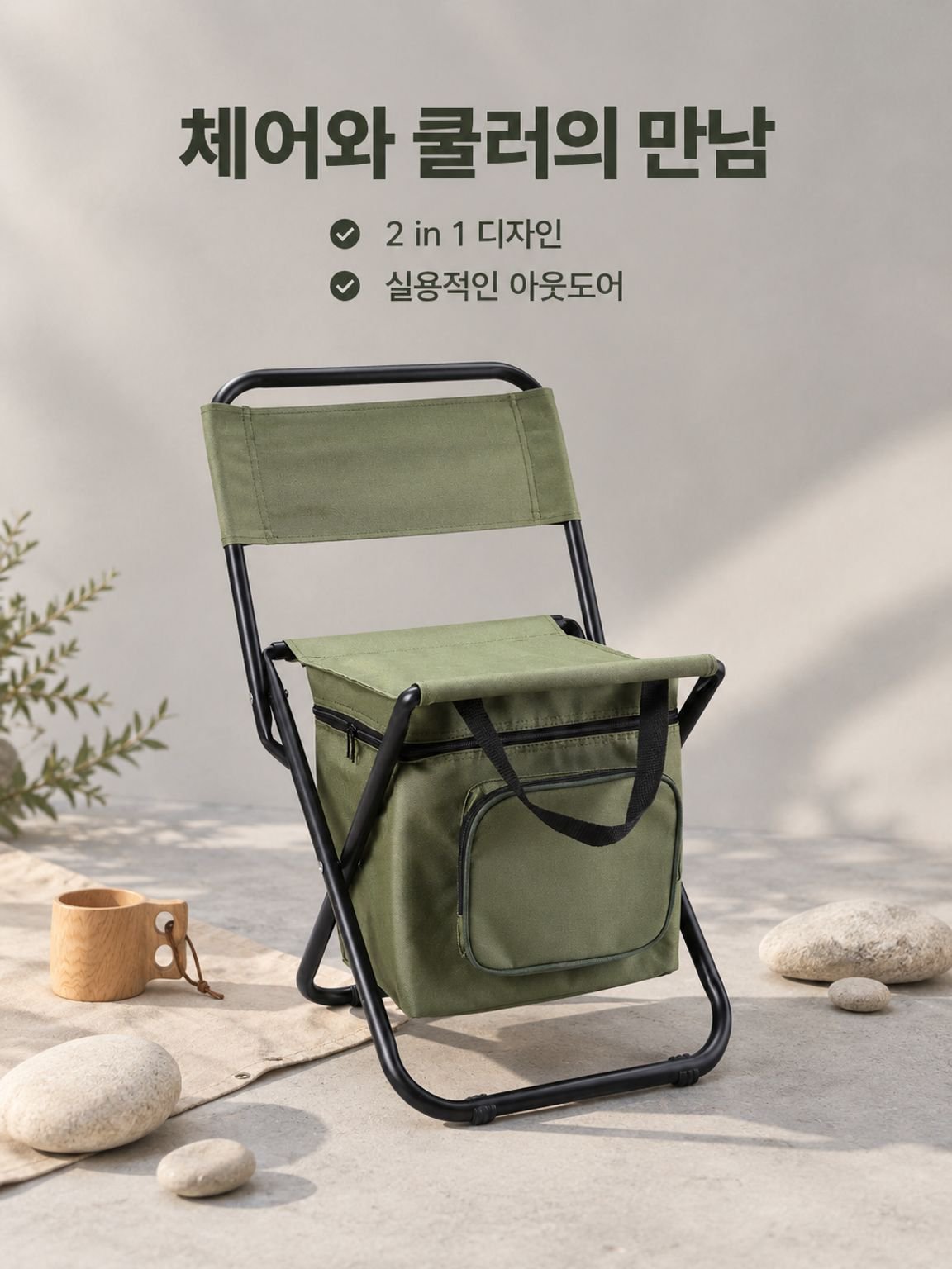 휴대용 야외 낚시의자 백팩 보온 접이식 의자
