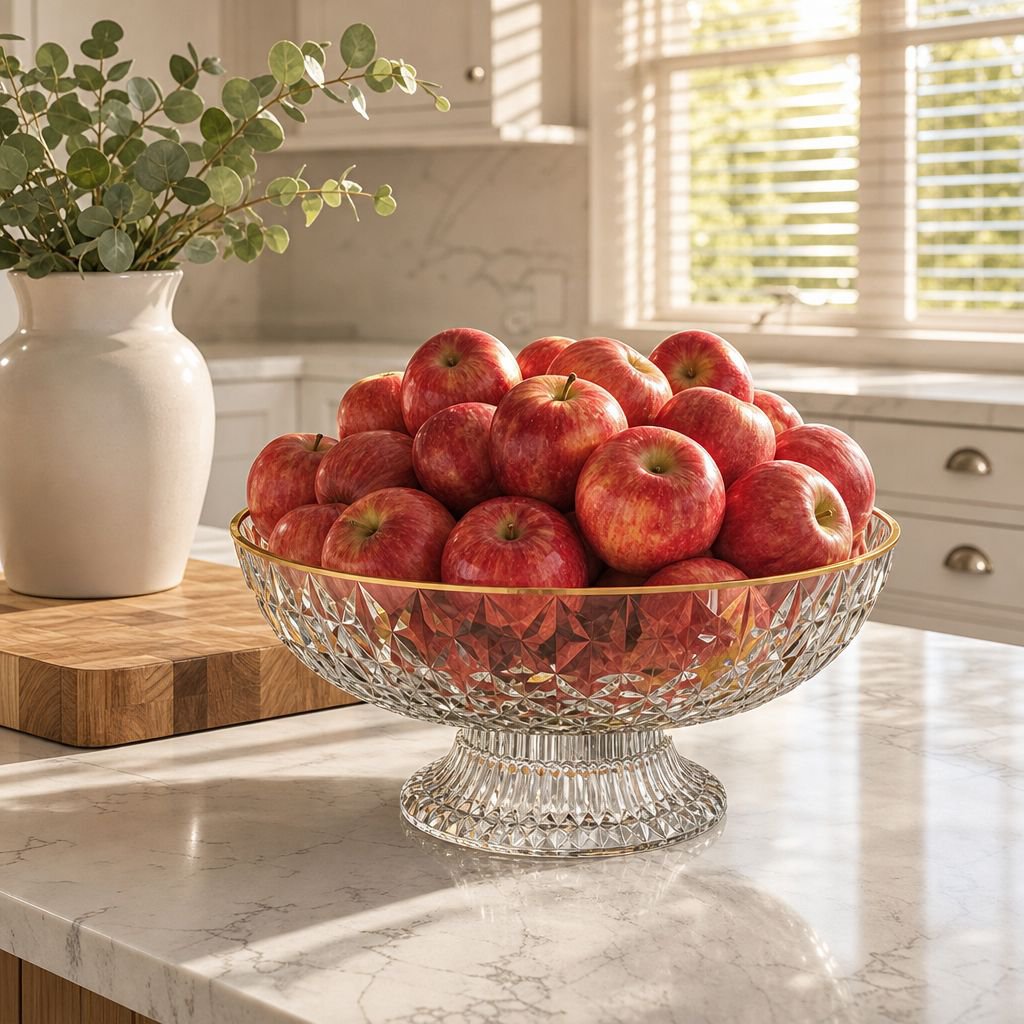 Multifunction Detachable Stripe Fruit Plate, Light Luxury Easy-to-Drain Fruit Bowl