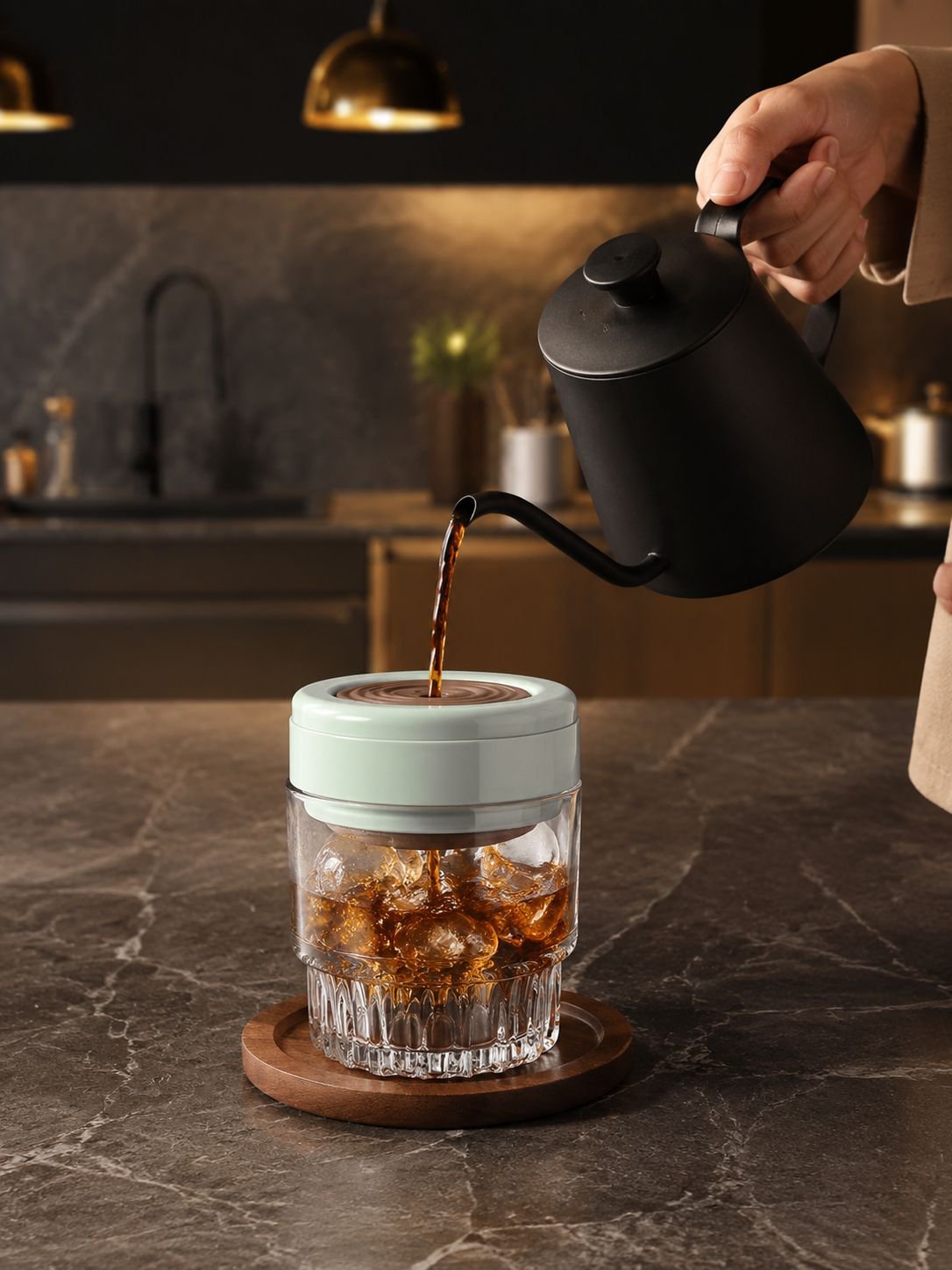 Reusable ice cube tray for coffee and cocktails