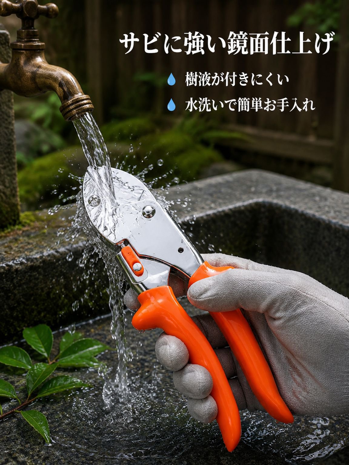 プロ仕様の剪定ばさみ