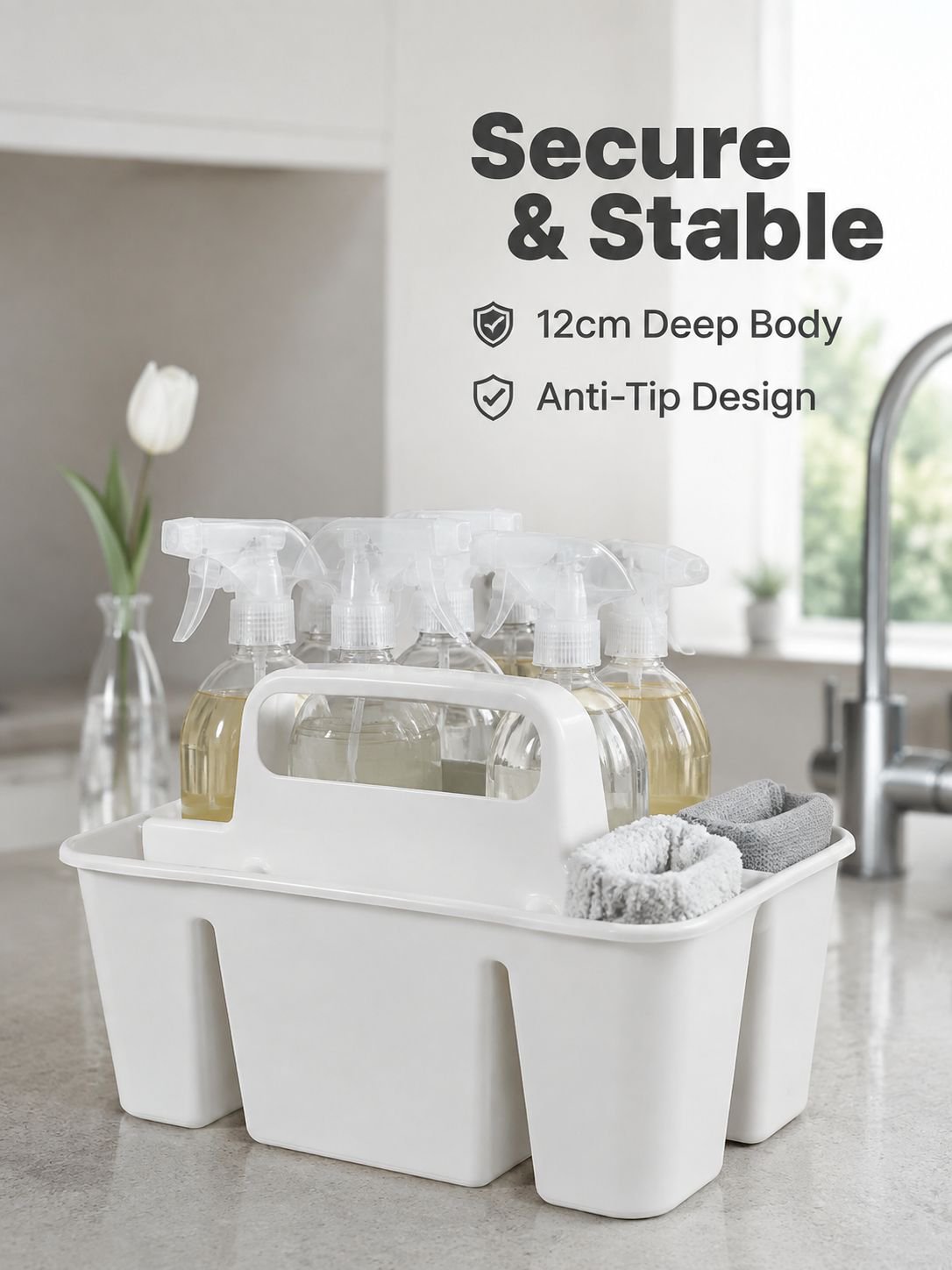Portable cleaning storage basket, household divider, sundrying basket, desktop storage bin, desktop 