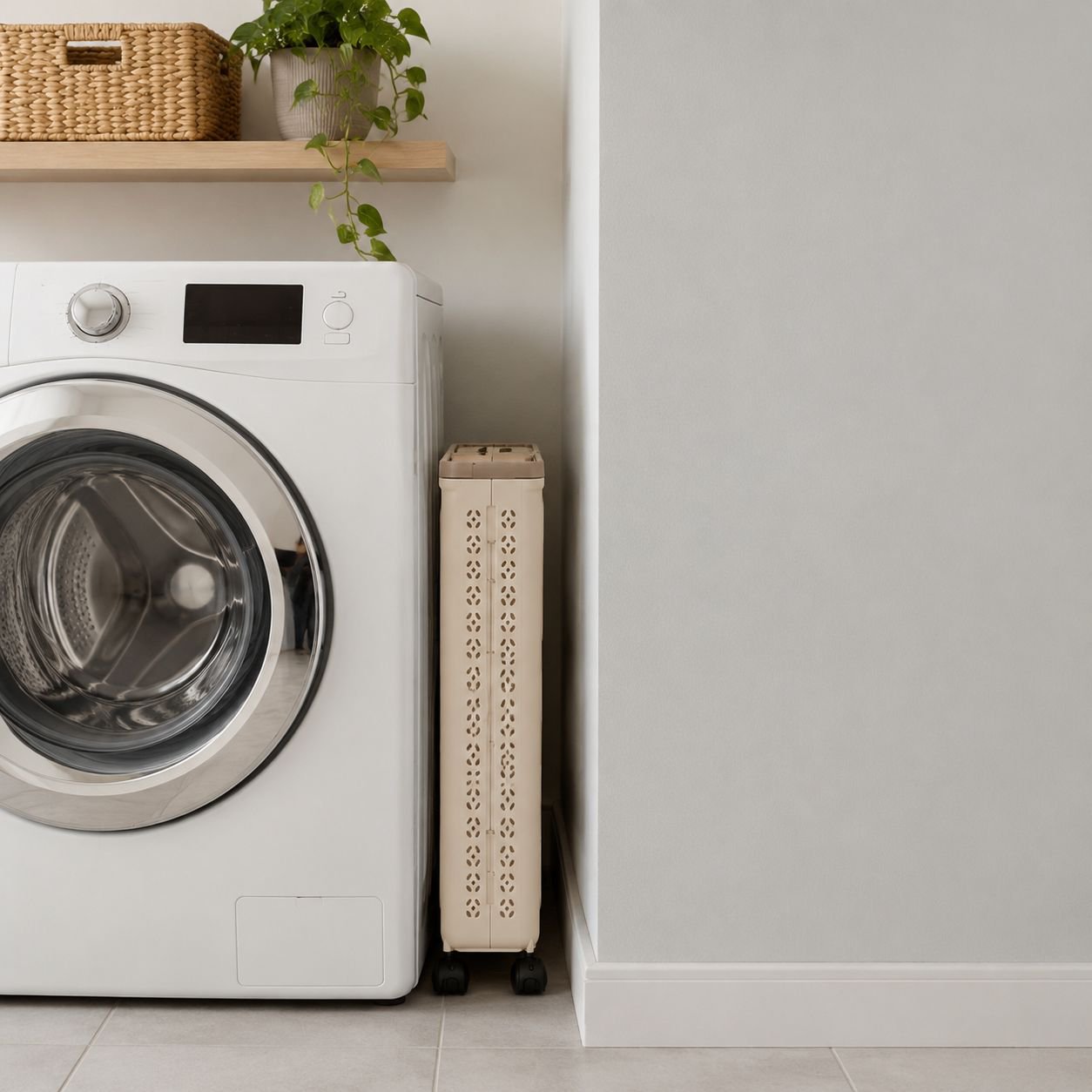 Cesto de ropa grande con ruedas, ideal para el hogar
