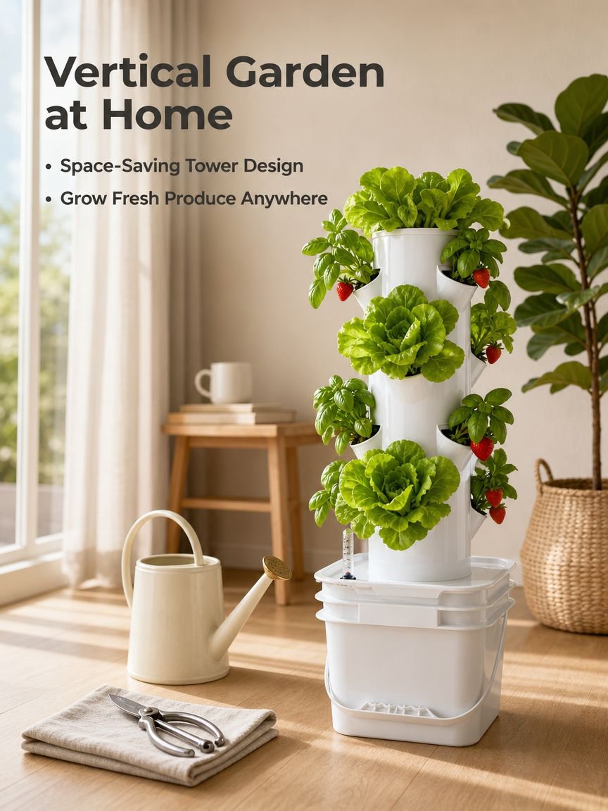 Tower Hydroponic Kit Space-Saving Vertical Planter