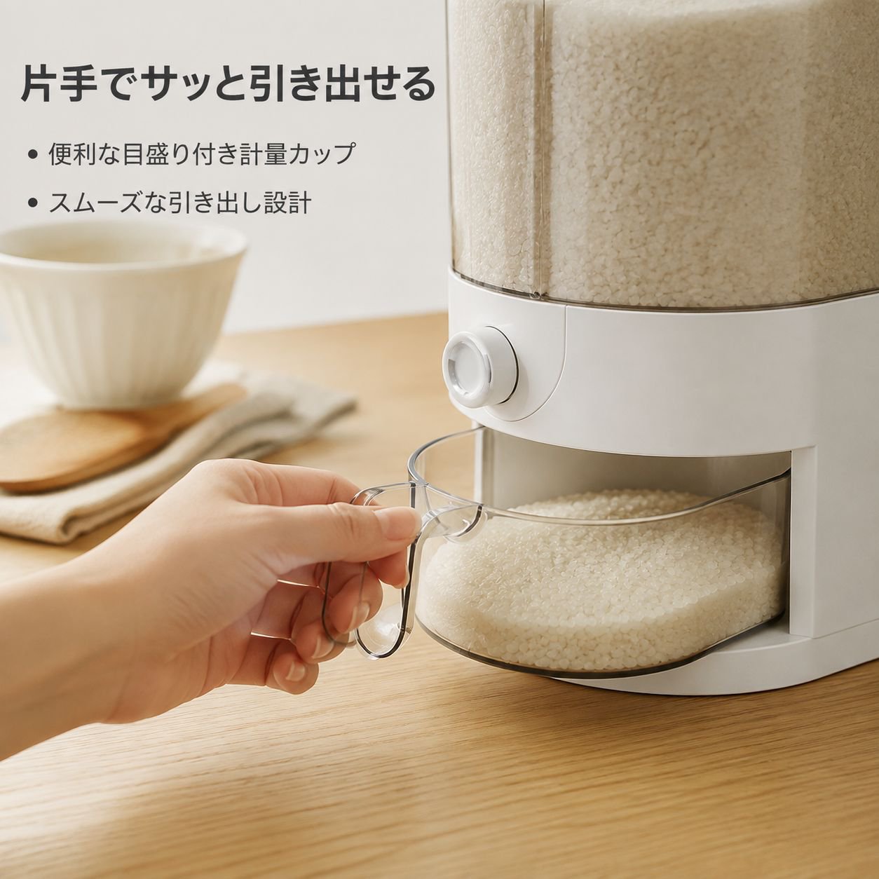 新作家庭用プラスチック米びつ