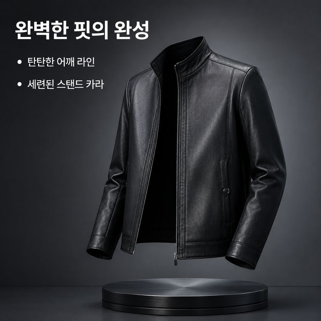남성용 고급 가죽 재킷