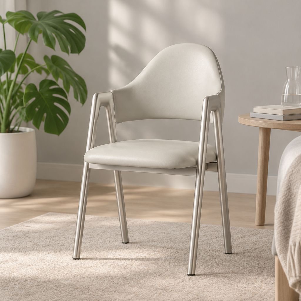 Luxury-Style Dining Chair with Backrest, Refined Design and Lasting Comfort