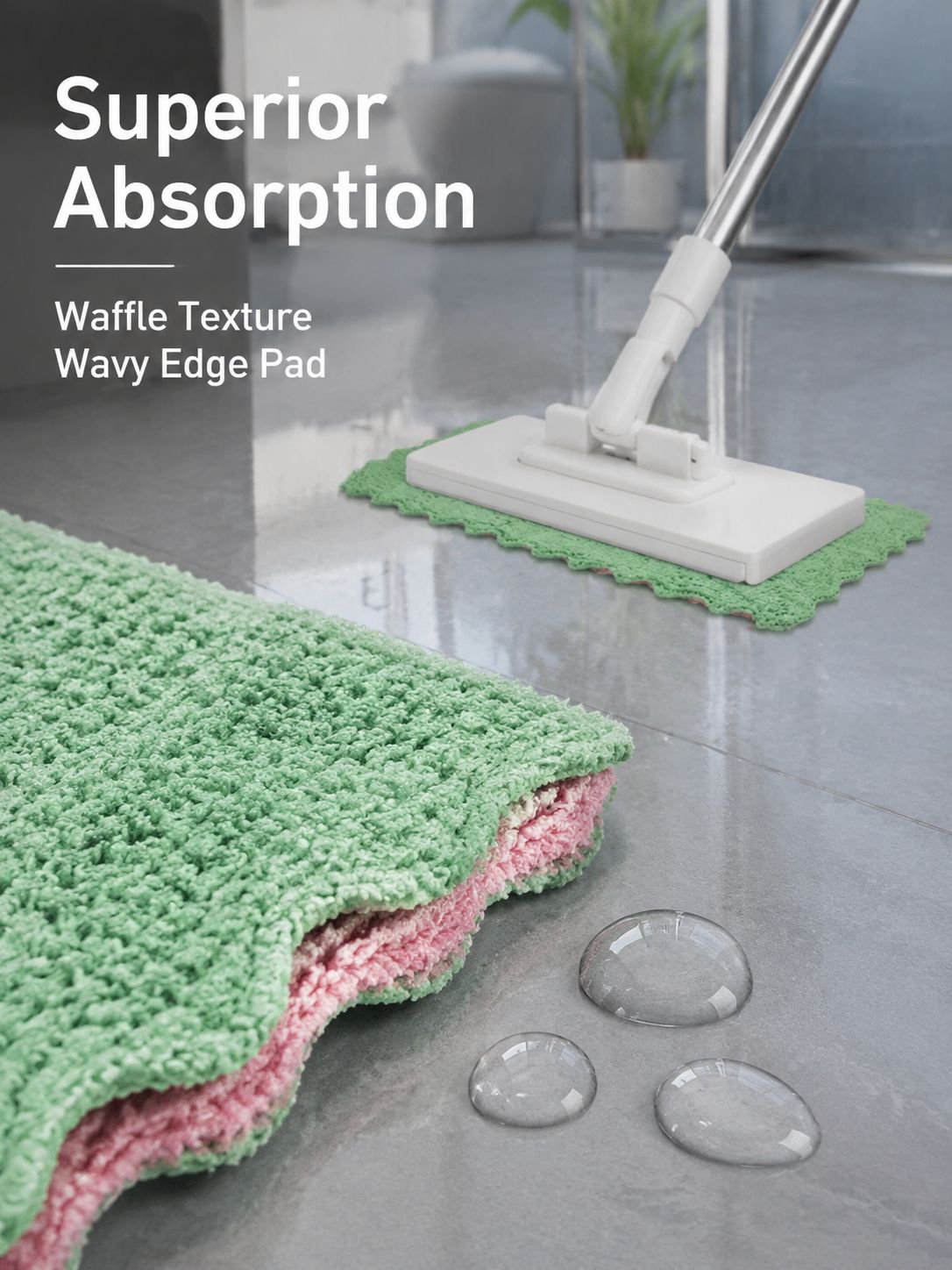Automatic Spin Mop with Face Towel Holder