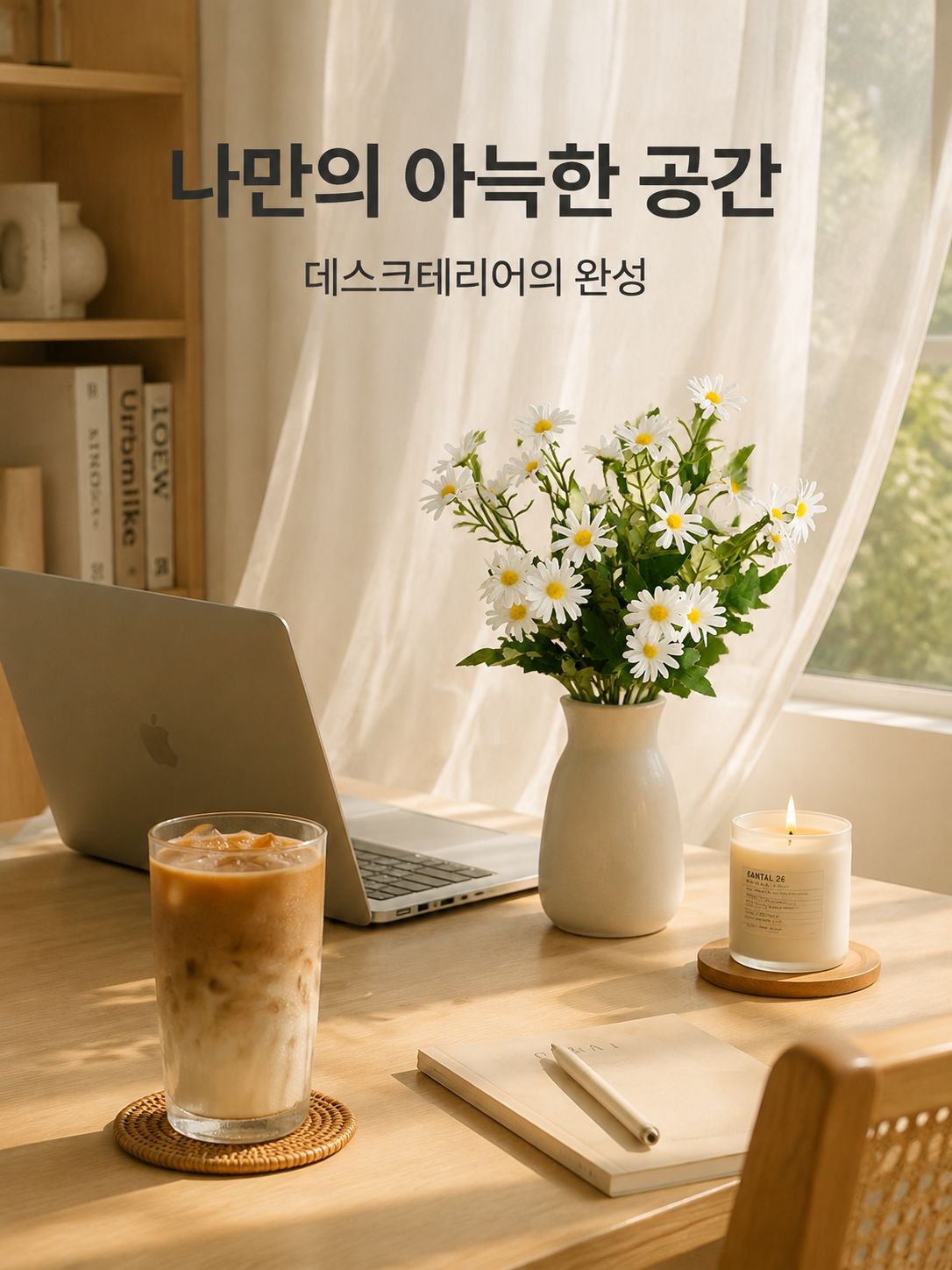 인조 데이지 꽃다발 인테리어 장식 조화