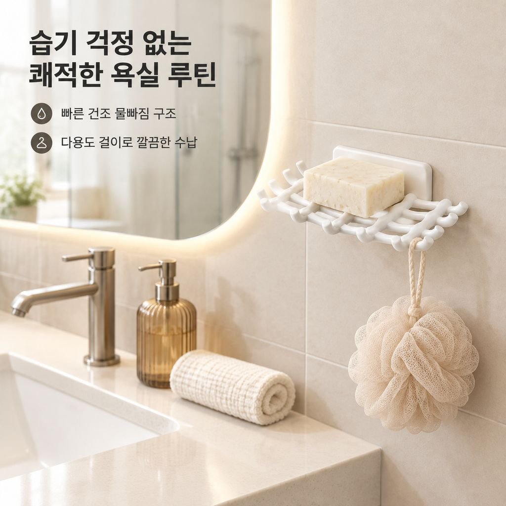 2024 신형 벽걸이 타공 비누받침대 가정용 고급 물빠짐 비누 거치대 케이스