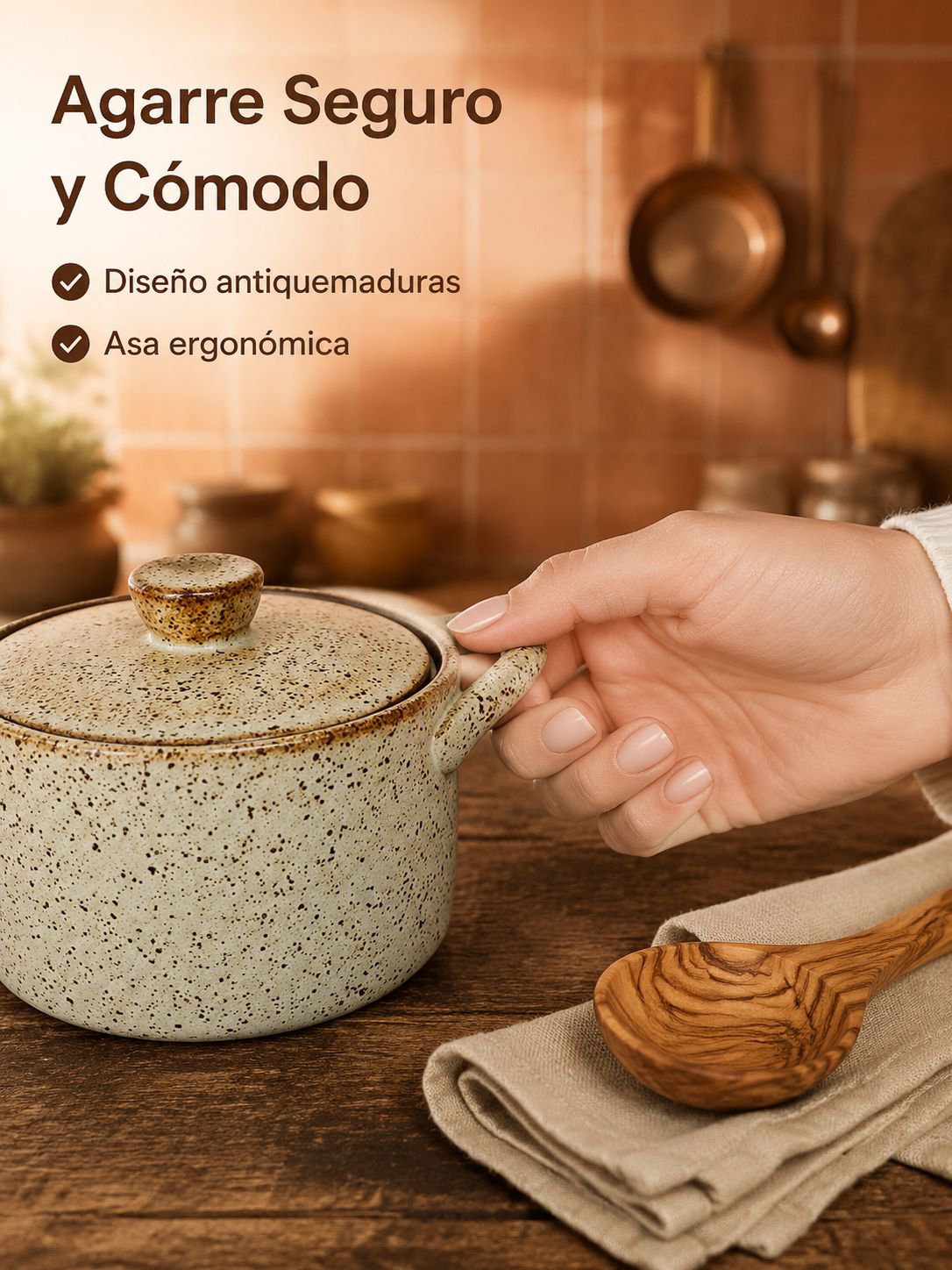 Cuenco para sopa de cerámica tosca