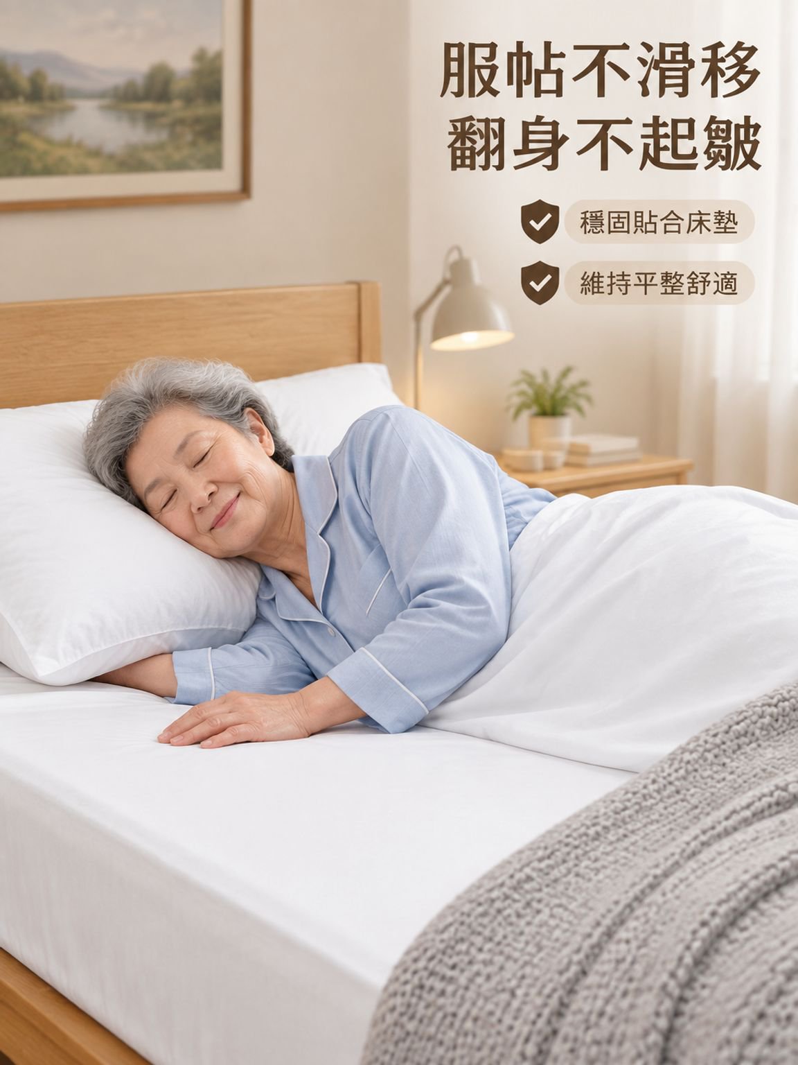 醫院床用純棉單人床單及枕套組合