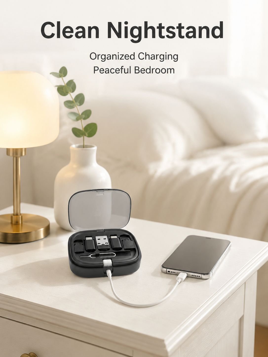 Multi-functional Phone Charging Cable Organizer Box