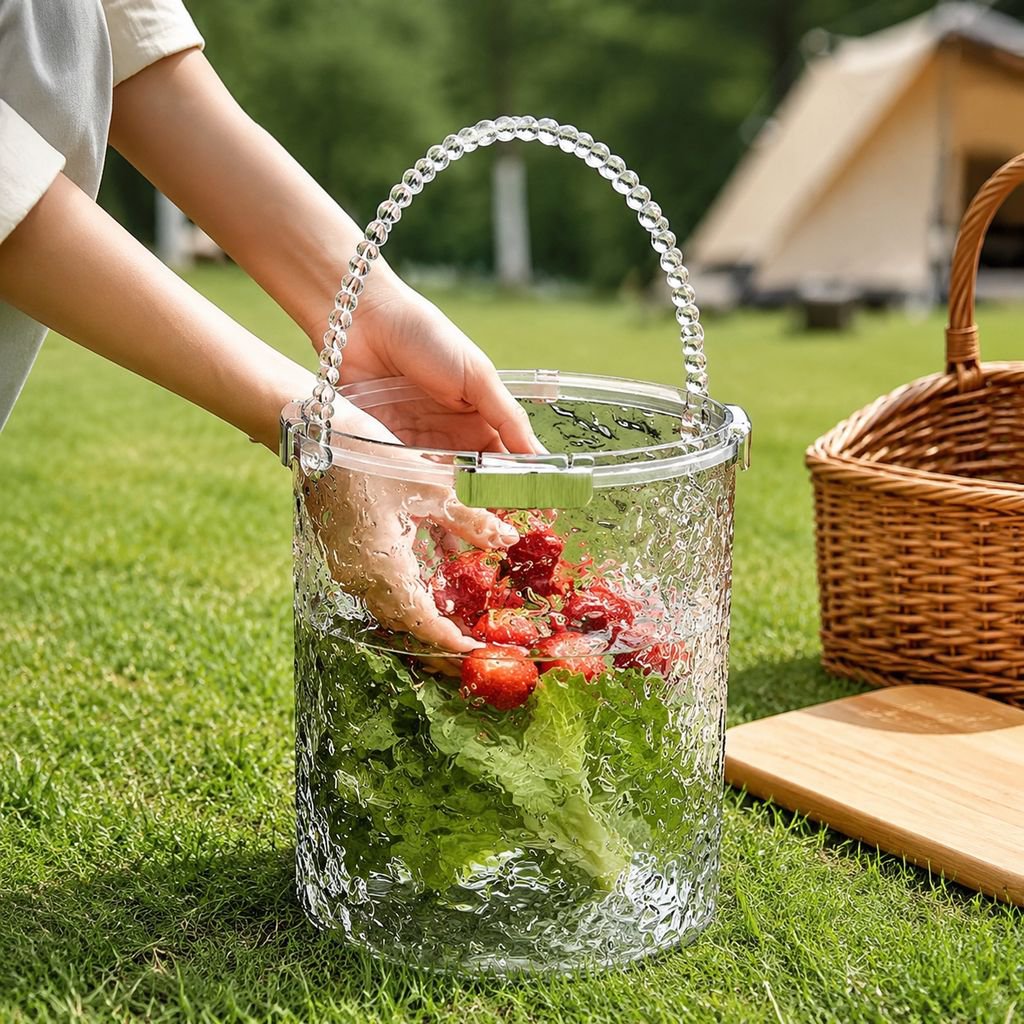 Outdoor Large Capacity Ice Bucket for Drinks, Beer, and Food Storage