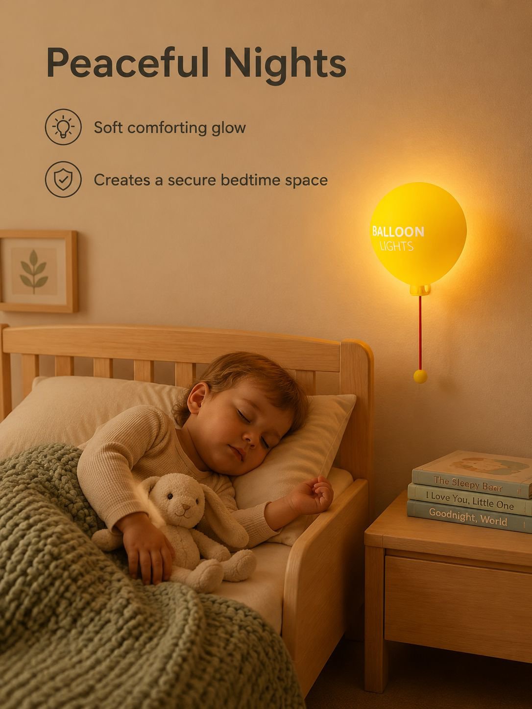 JMY Silicone Balloon Night Light, Breastfeeding Lamp, Bedside Lamp, Wall-mountable or Handheld, Thre