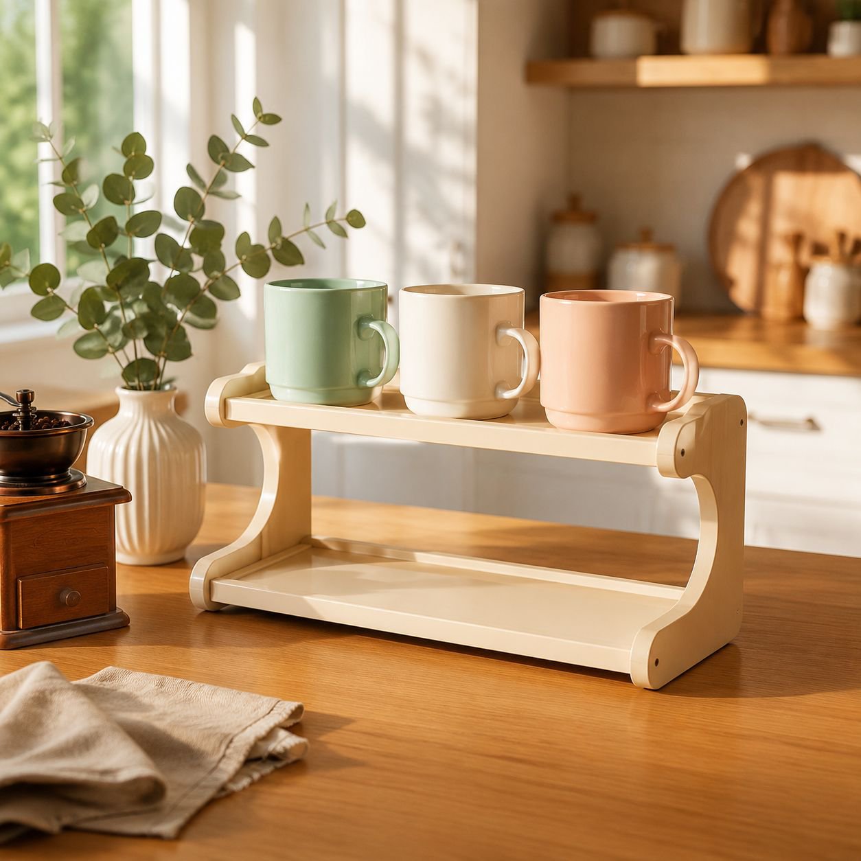 Desktop cup rack dining table coffee cup multi-layer display rack tea set water cup storage rack