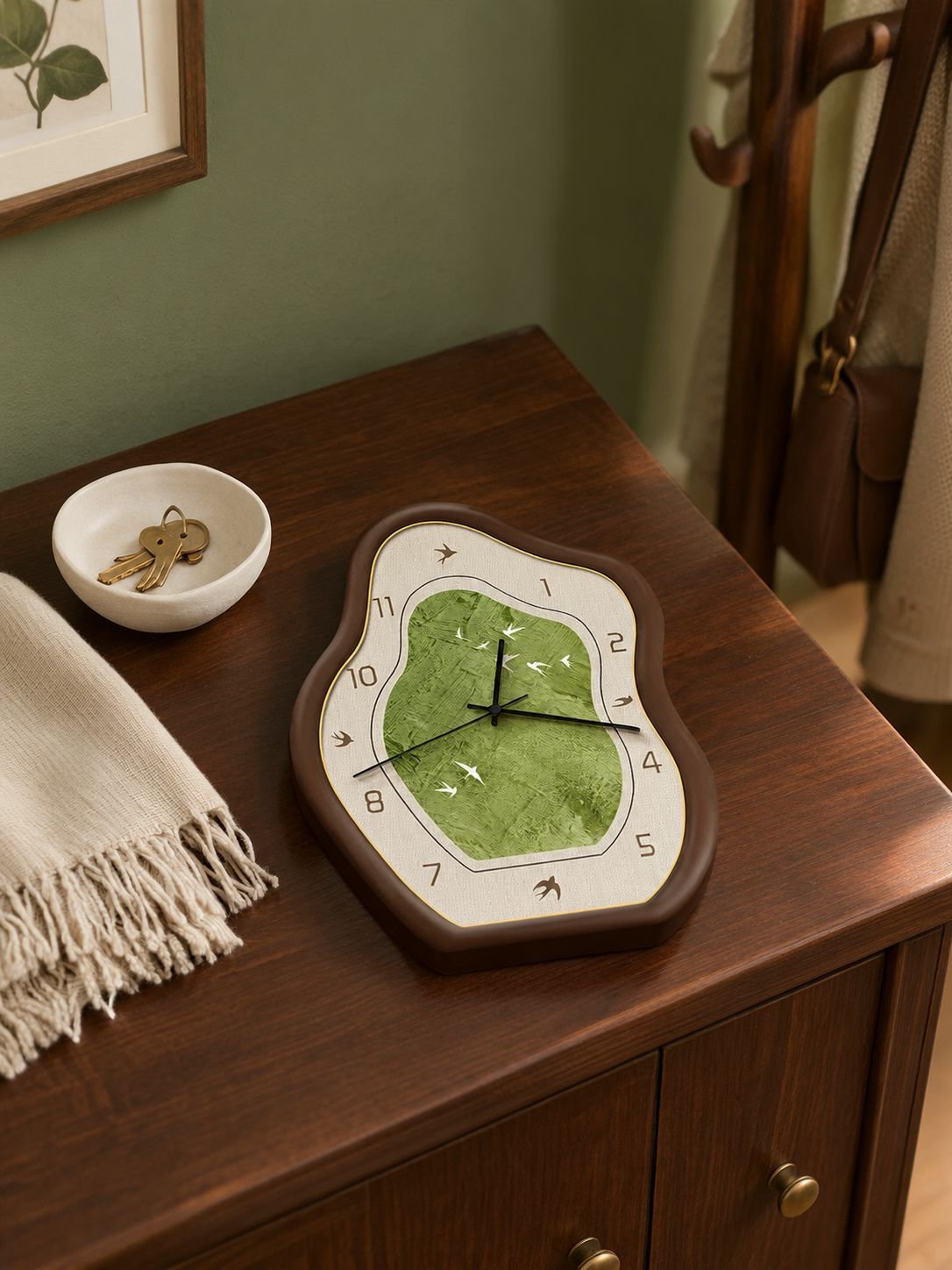 Reloj de mesa para decoración de hogar estilo natural