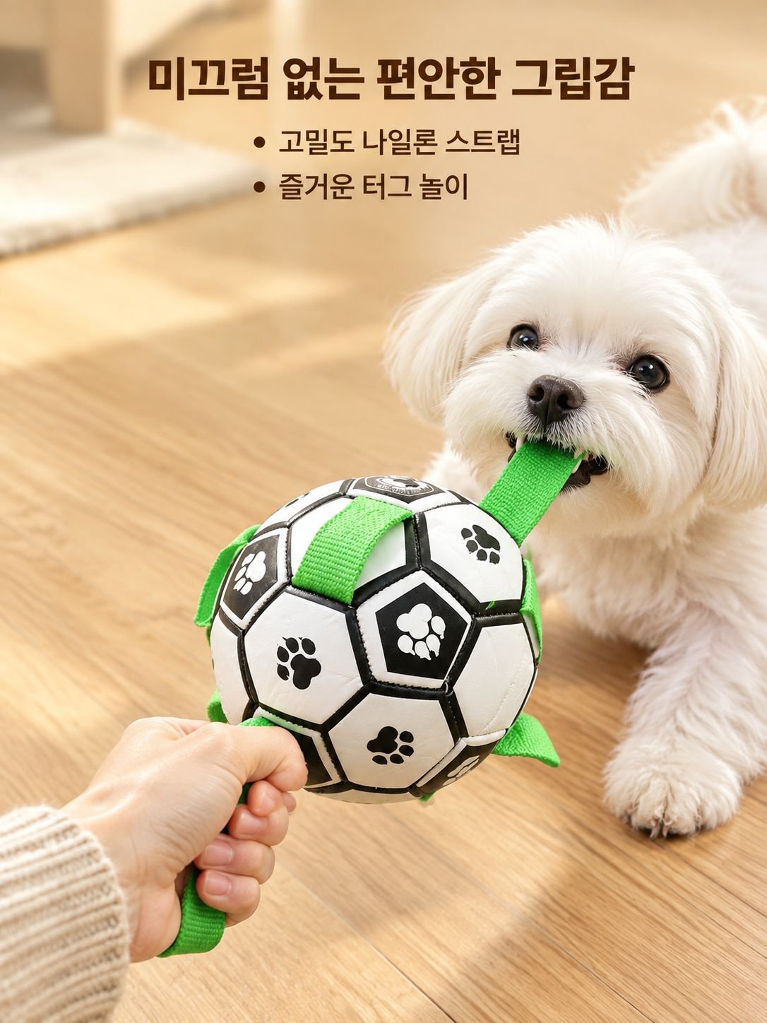 소형견용 내구성 좋은 축구공 장난감