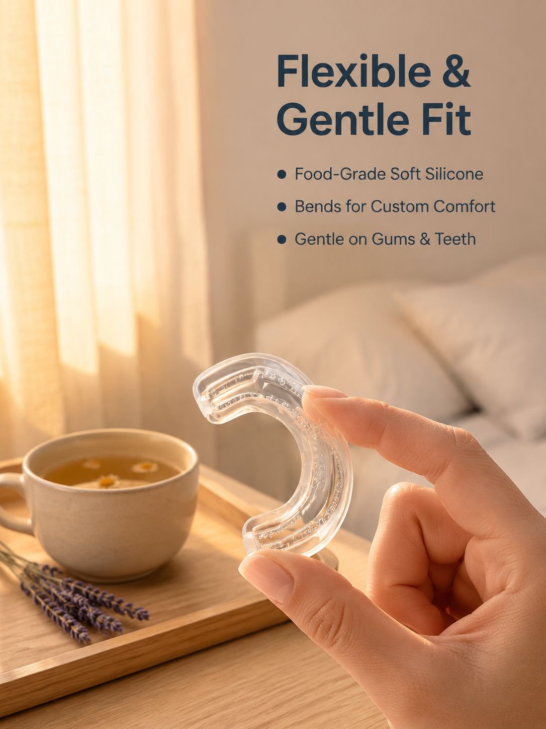 Portable Silicone Snore Guard – Worry-Free Sleep, Anti-Grinding