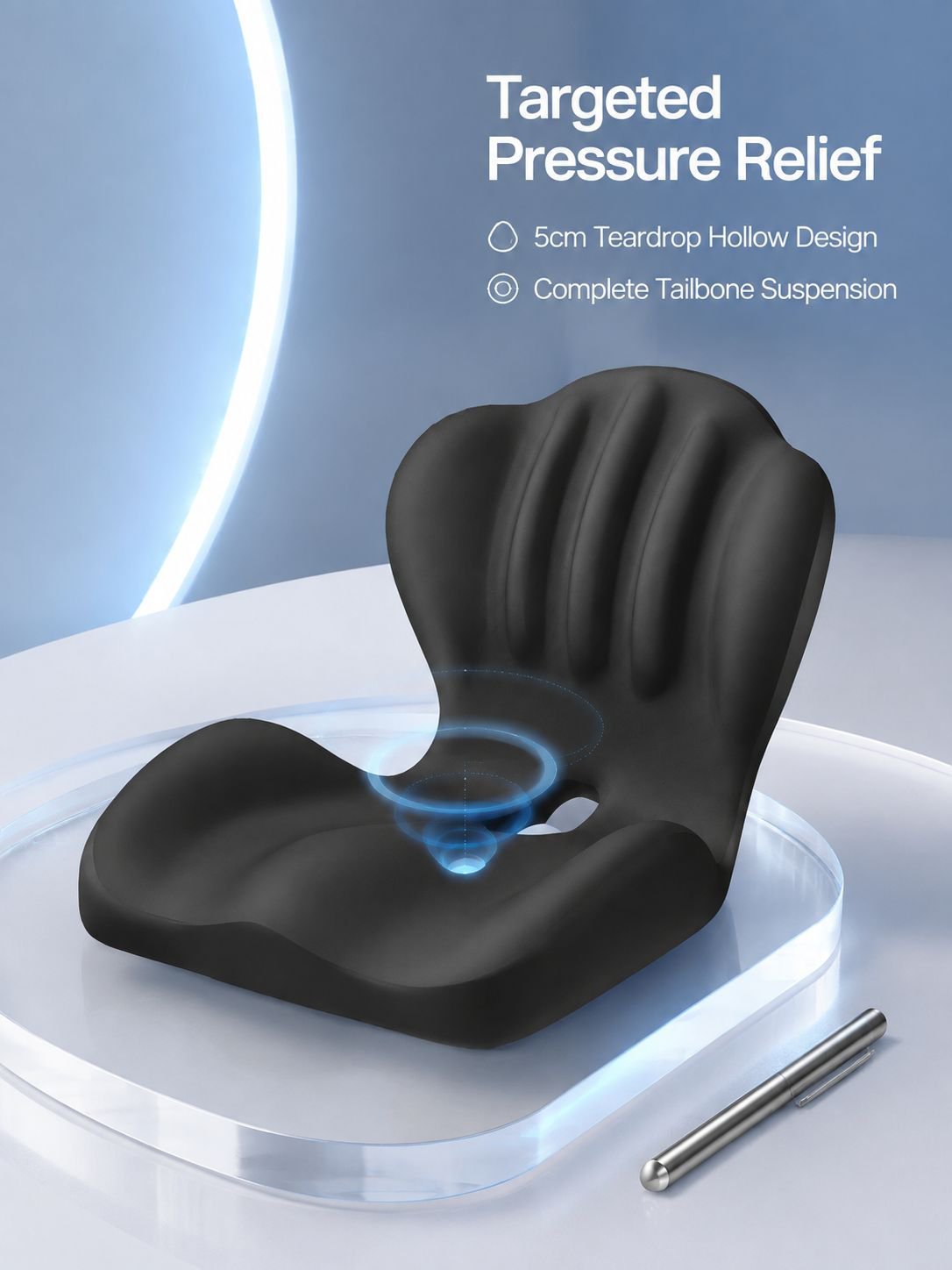High-density memory foam cushion for car seats