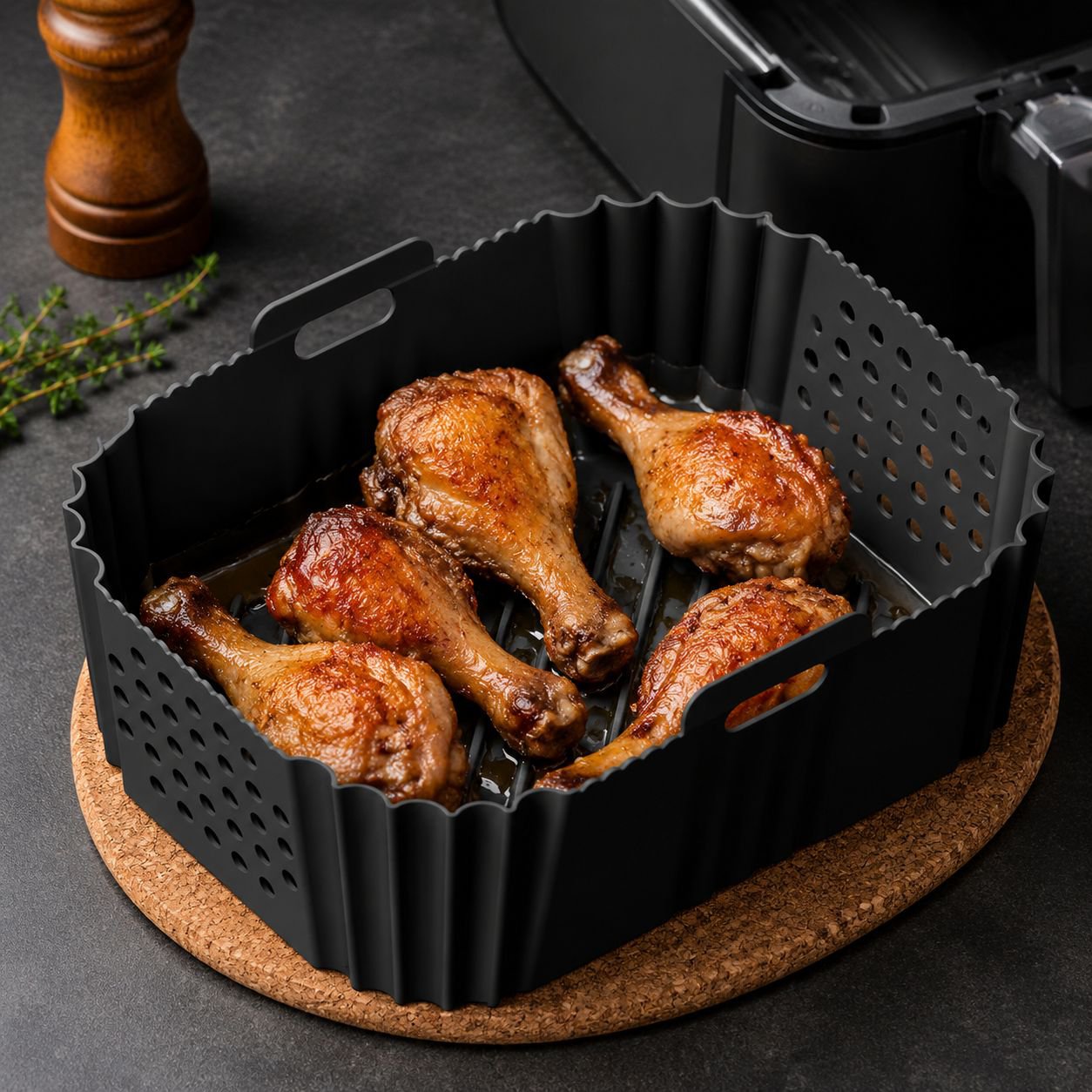 Plat de cuisson en silicone pour friteuse JMY-Air