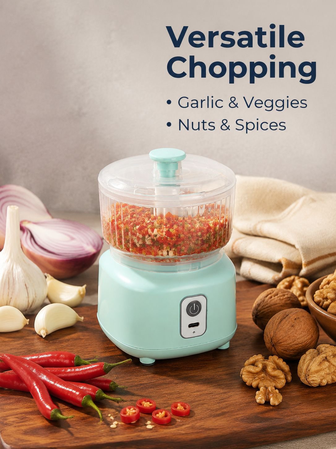 Multifunctional Electric Garlic Chopper