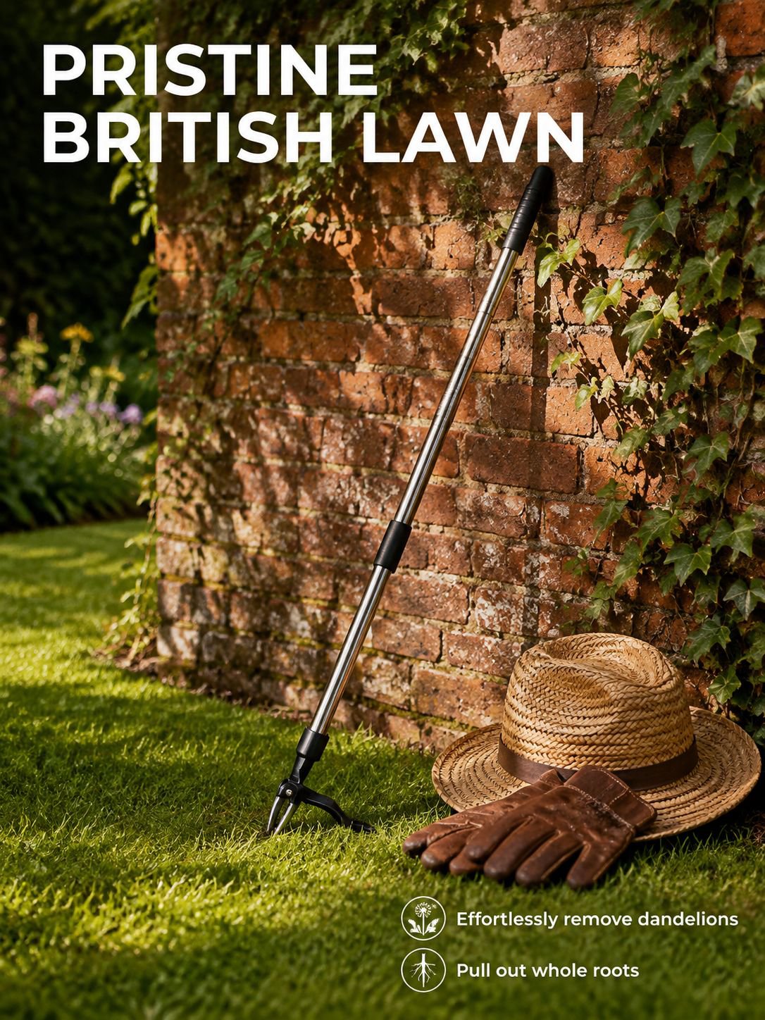 [Recommended by Gardeners] Back-Friendly Standing Manual Weeder