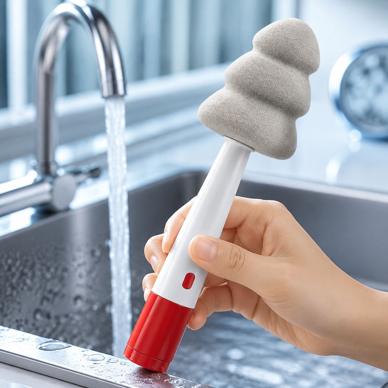 Safe and hygienic antibacterial bottle brush