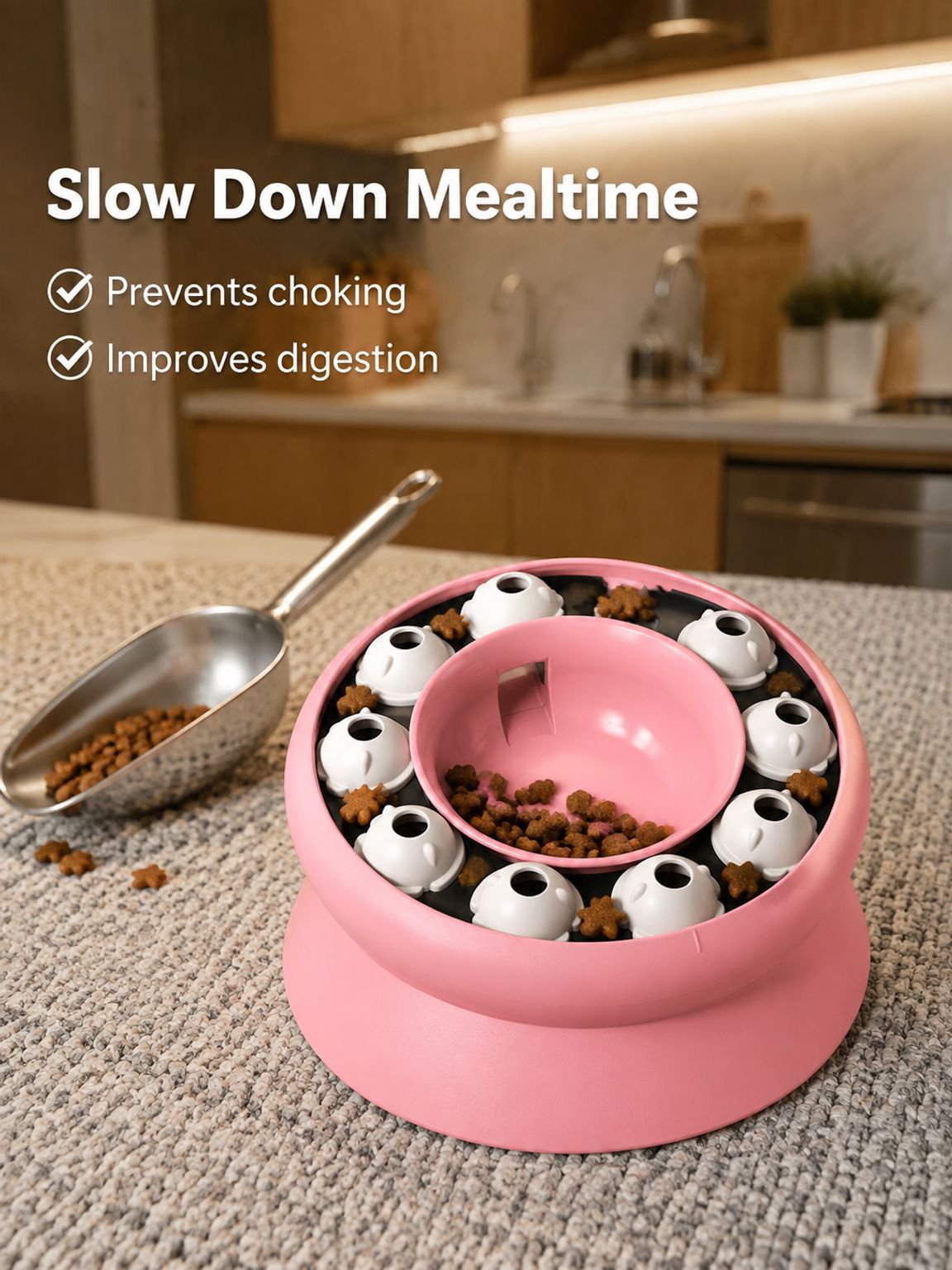 Pet Cat Slow Food Toy Bowl