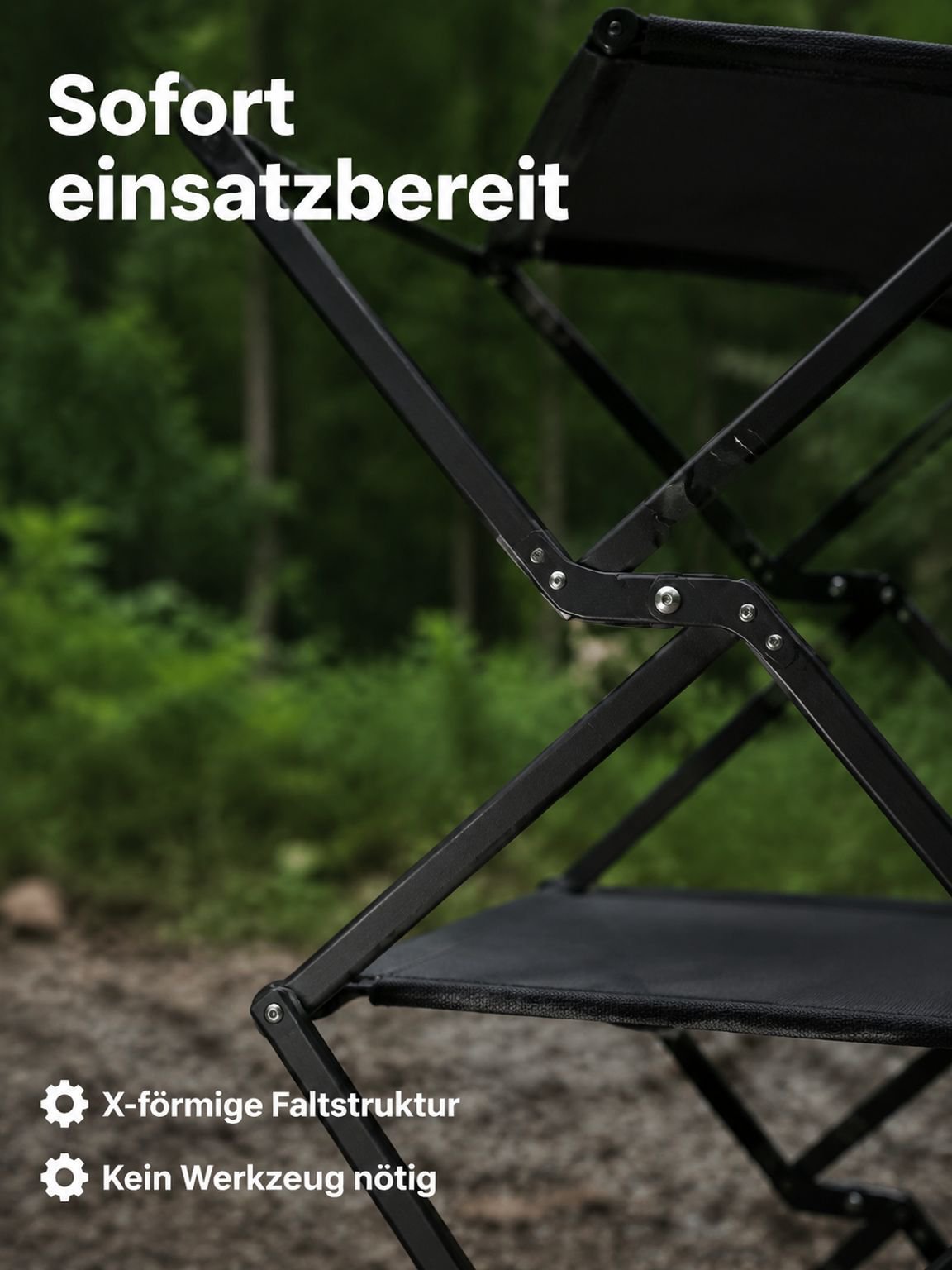 Kompaktes Aluminiumregal für Zeltlager und Reisen