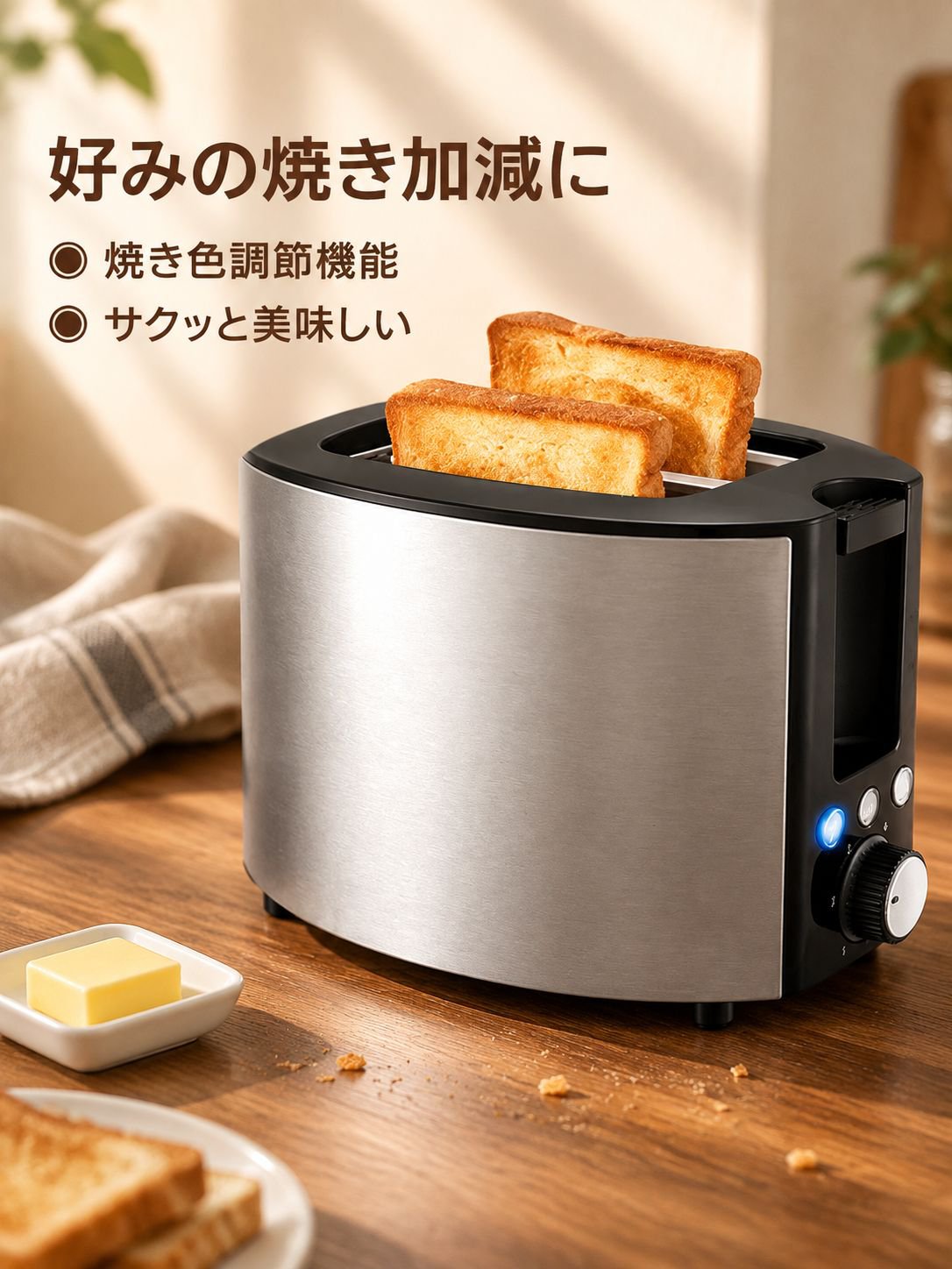 家庭用ミニステンレス製トースター