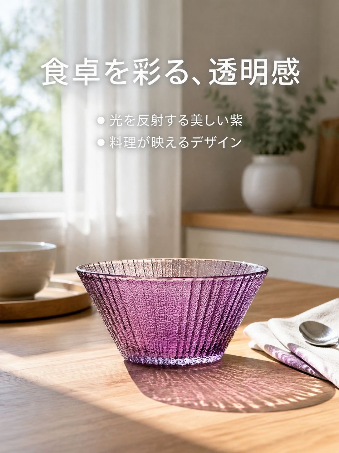 耐熱透明ガラスボウル
