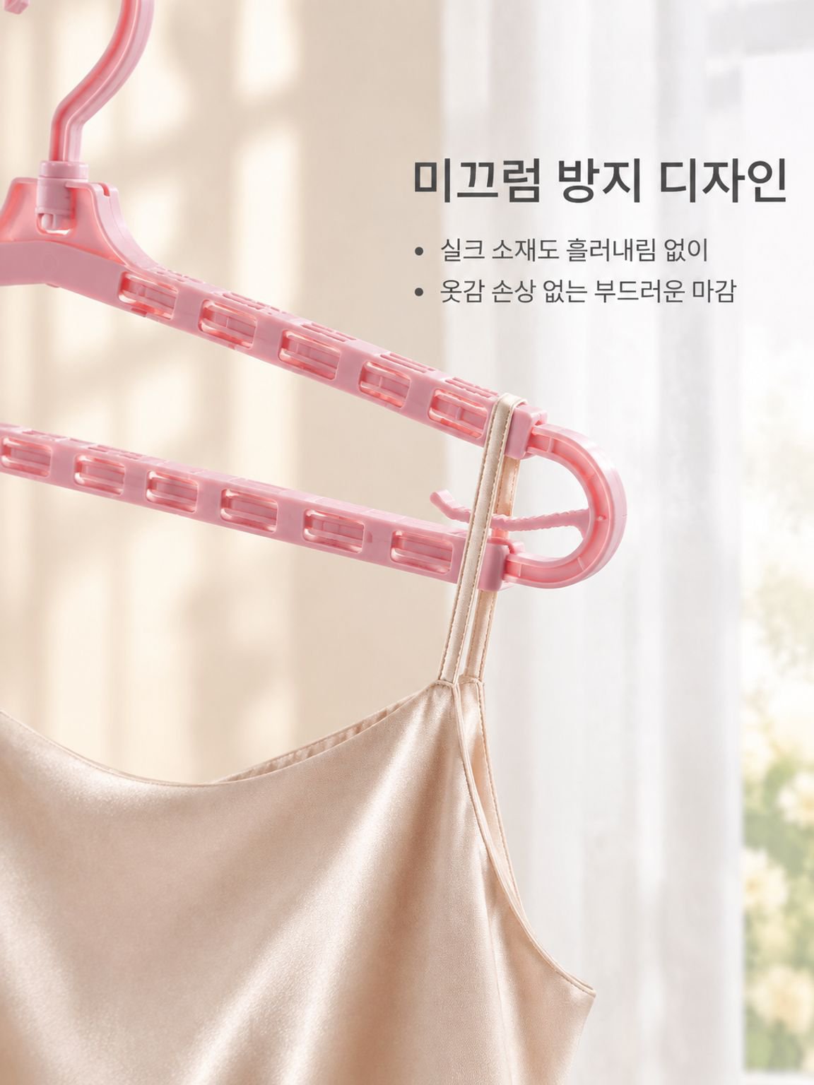 신축식 수납 옷걸이