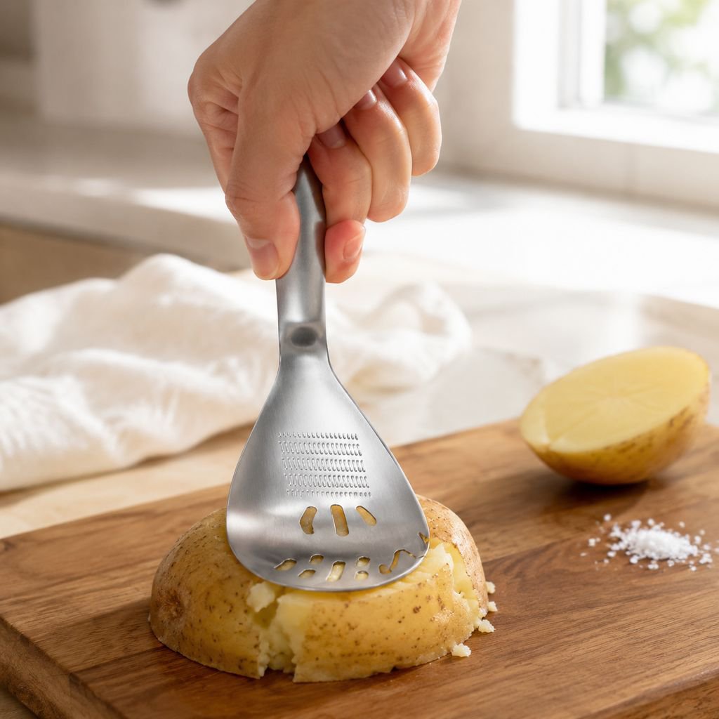 Versatile kitchen spoon grinding coffee beans