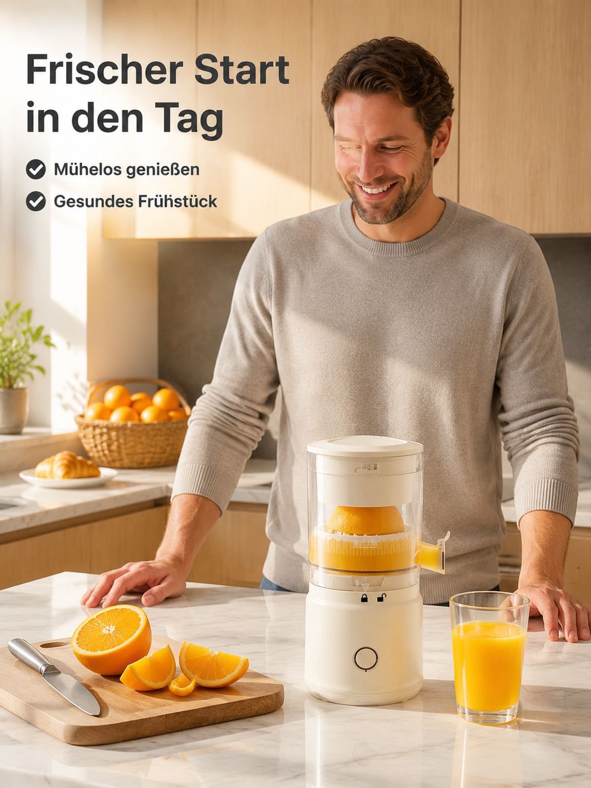 Vollautomatische kabellose Saftpresse