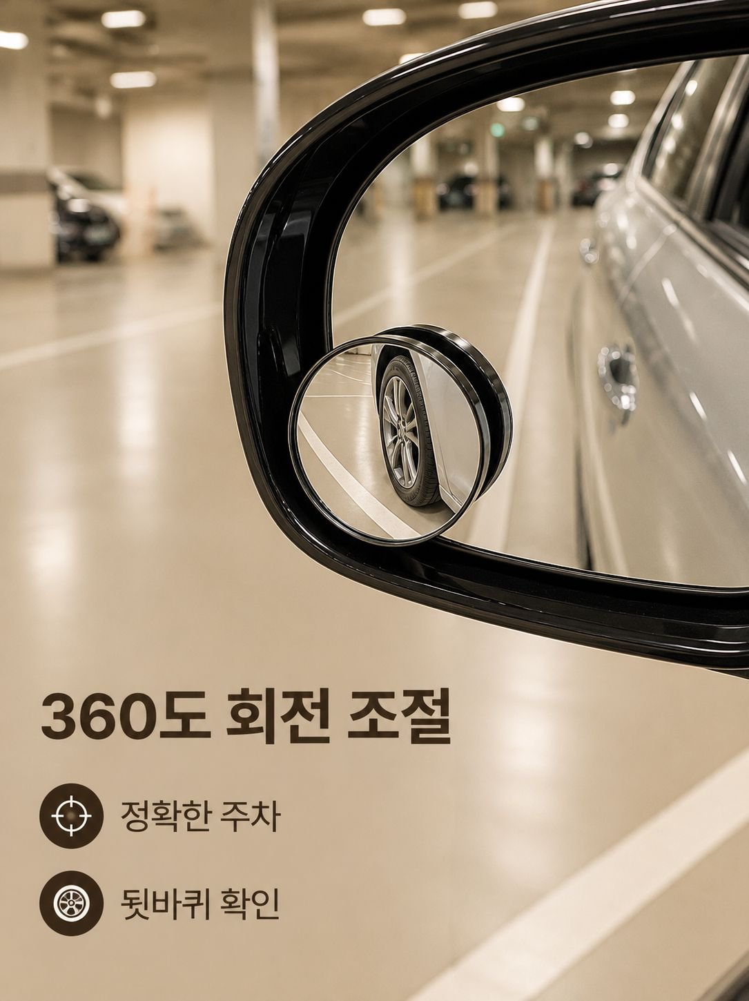 초고화질 흡착식 후방 소형 미러