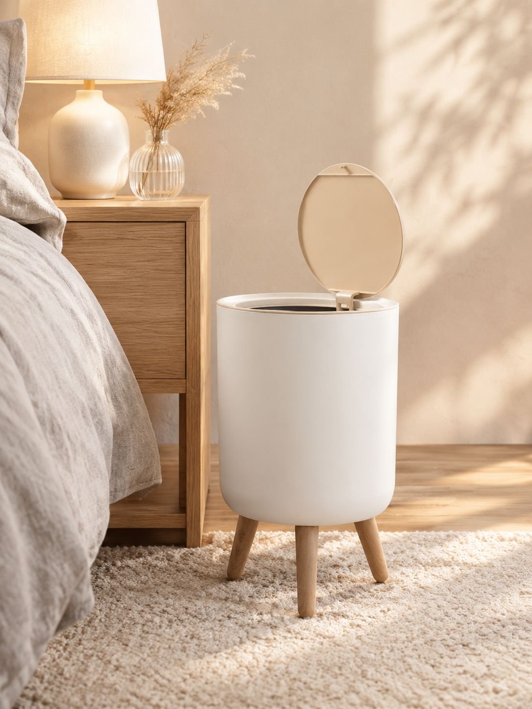Mülltonne mit ergonomischer Höhe für bequemes Befüllen