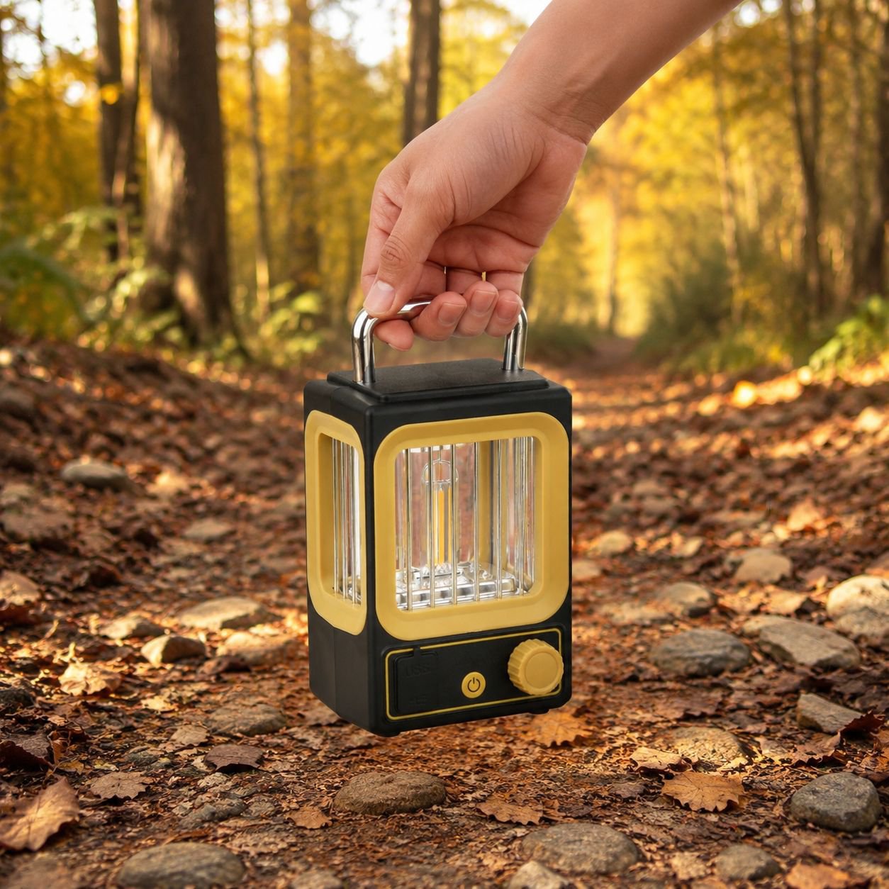 Multifunctional Solar Hanging Work Light for Garden and Camping
