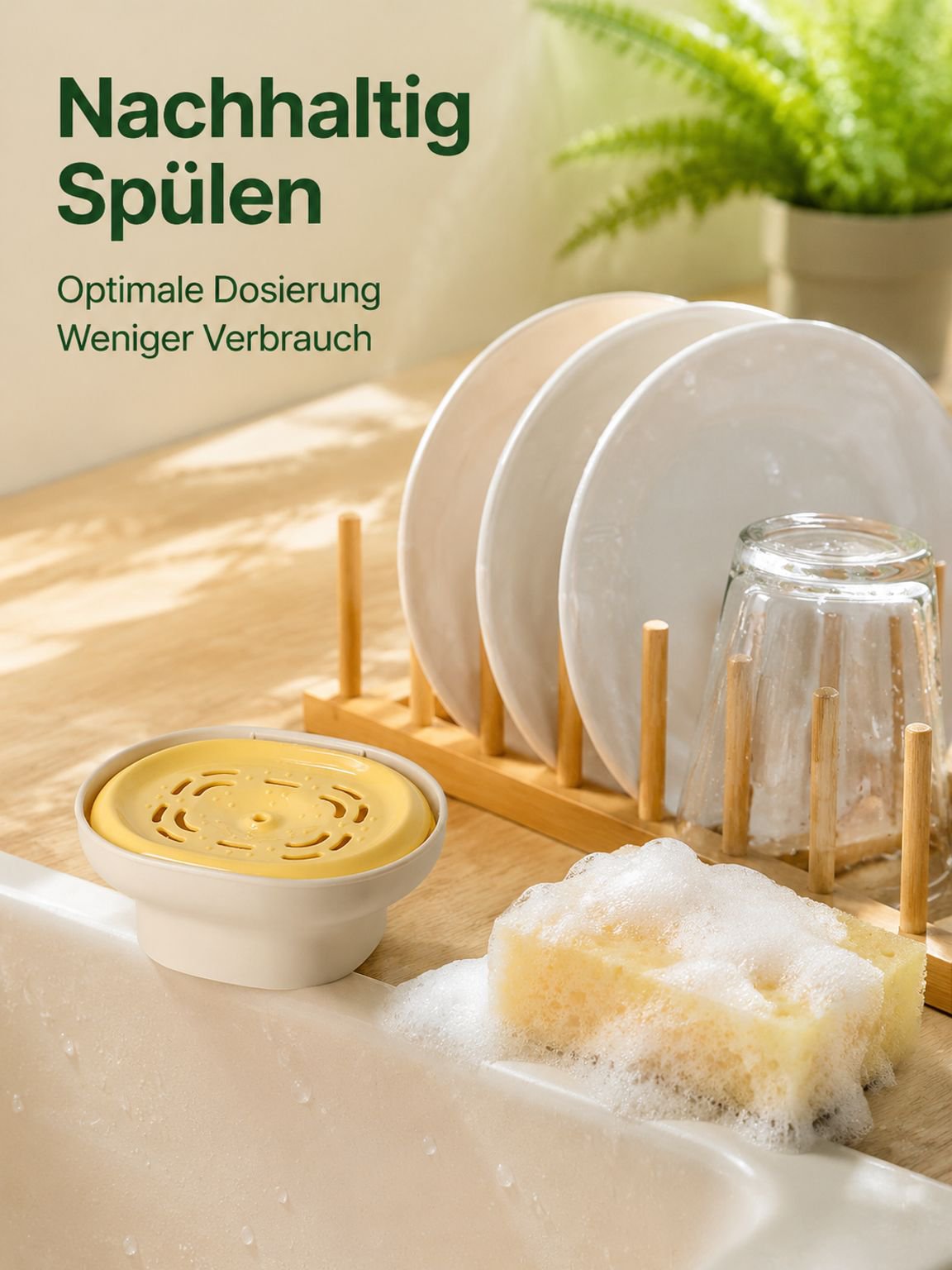 Spülmittelspender mit Druckmechanismus