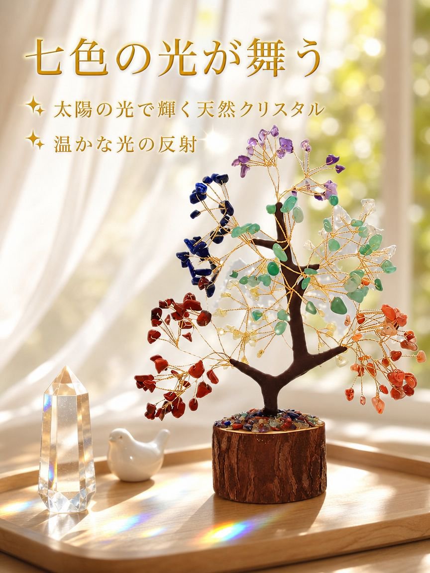 カラフルな天然クリスタルツリー