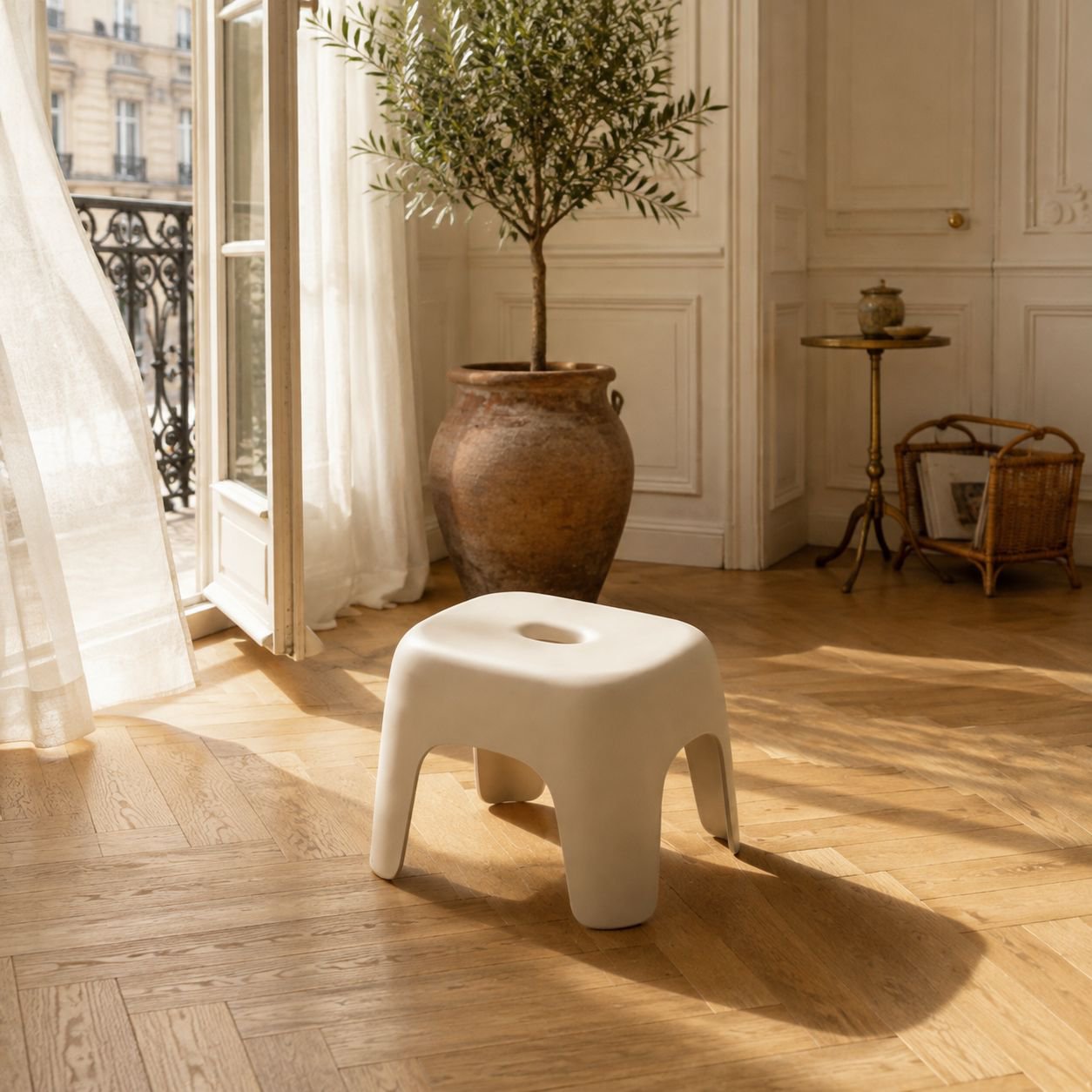Tabouret multifonction en plastique antidérapant