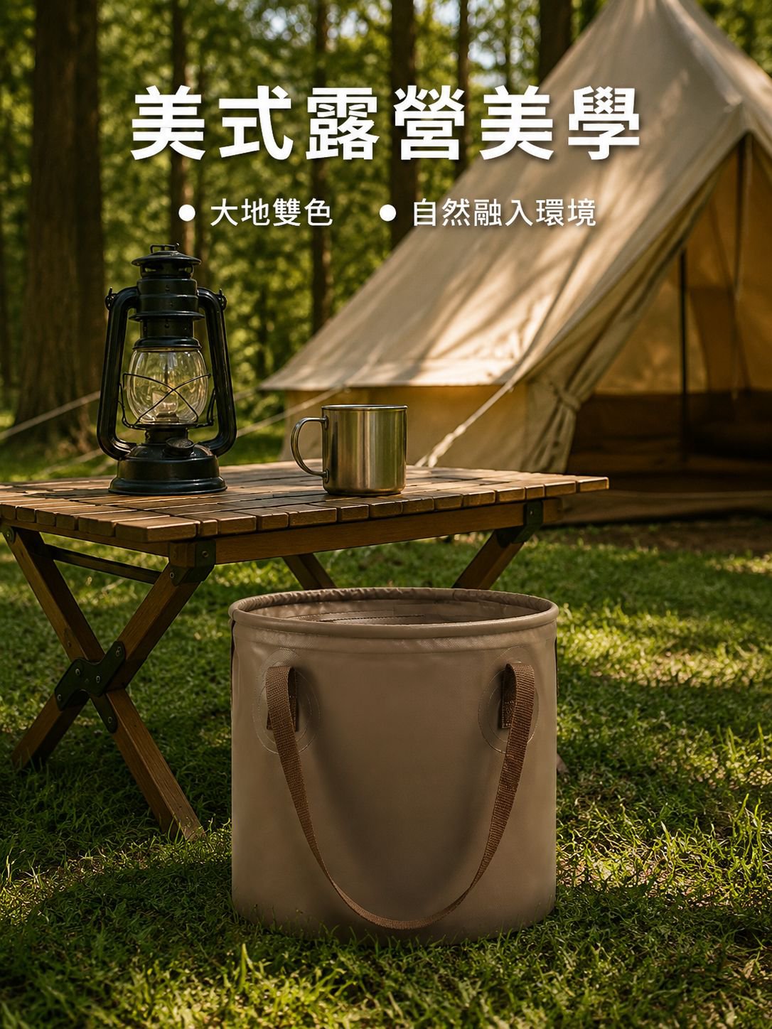 可折疊收納野營水桶